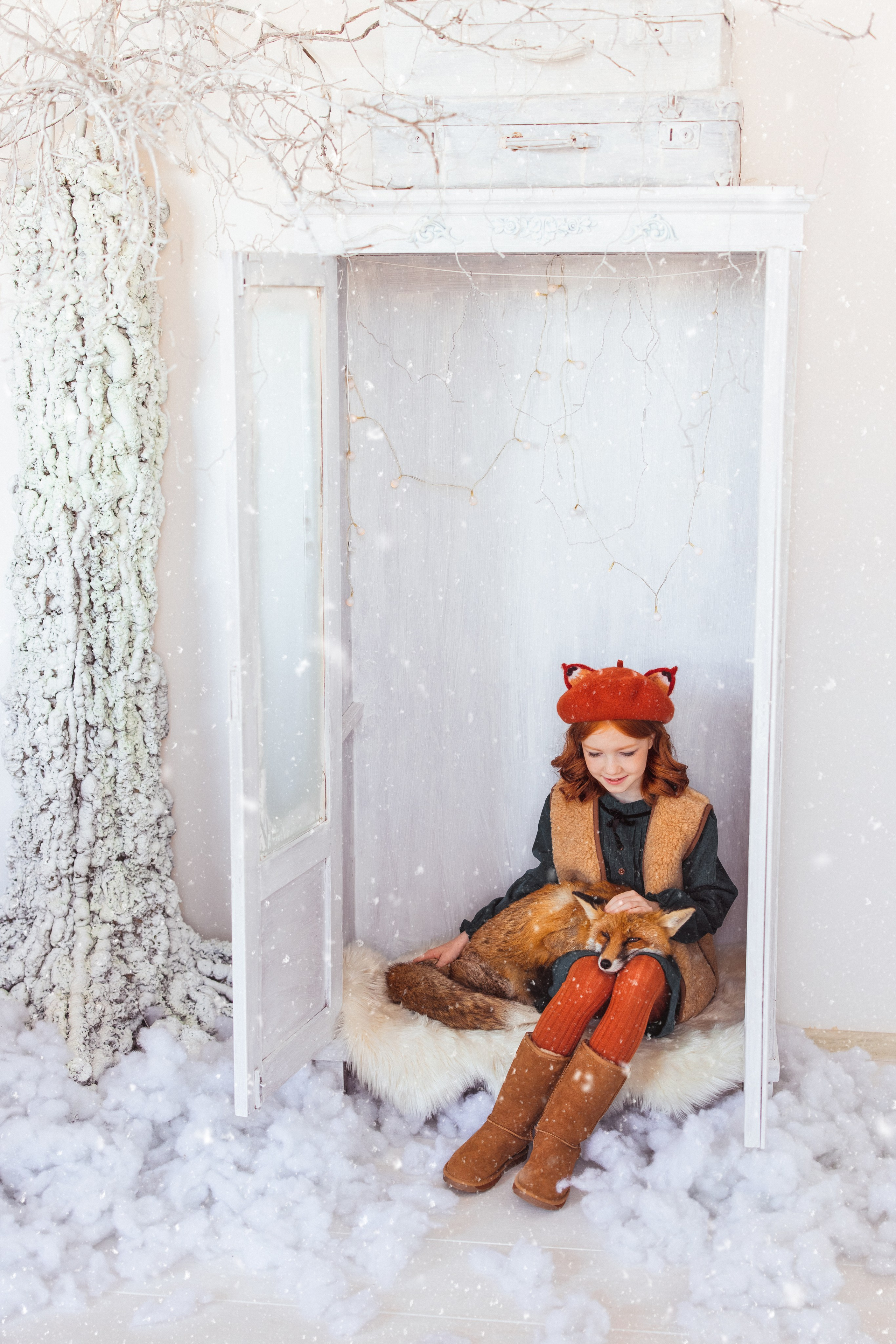 Фотостудия «Мастерская», с лисом. Семейный и детский фотограф в Краснодаре Анна Трашкова