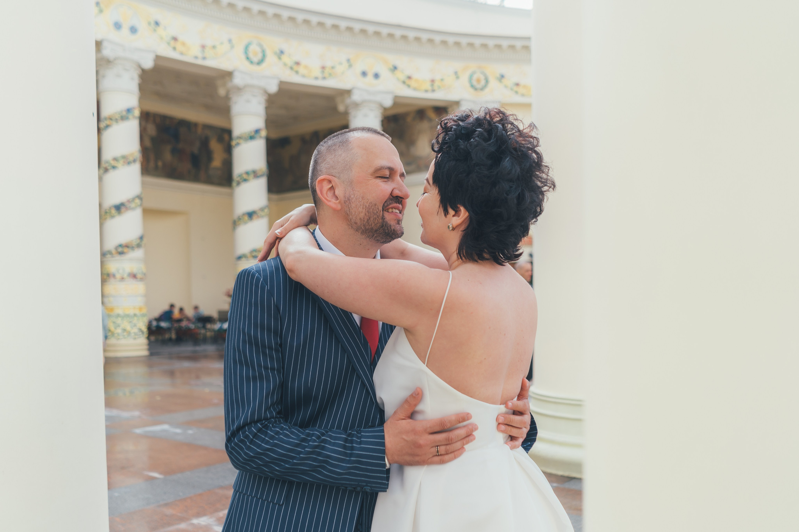 Ольга и Андрей, ЗАГС Железнодорожный, ВДНХ ресторан Московское небо. Наталья Дукалова фотограф Щелково Королев Пушкино Москва Балашиха