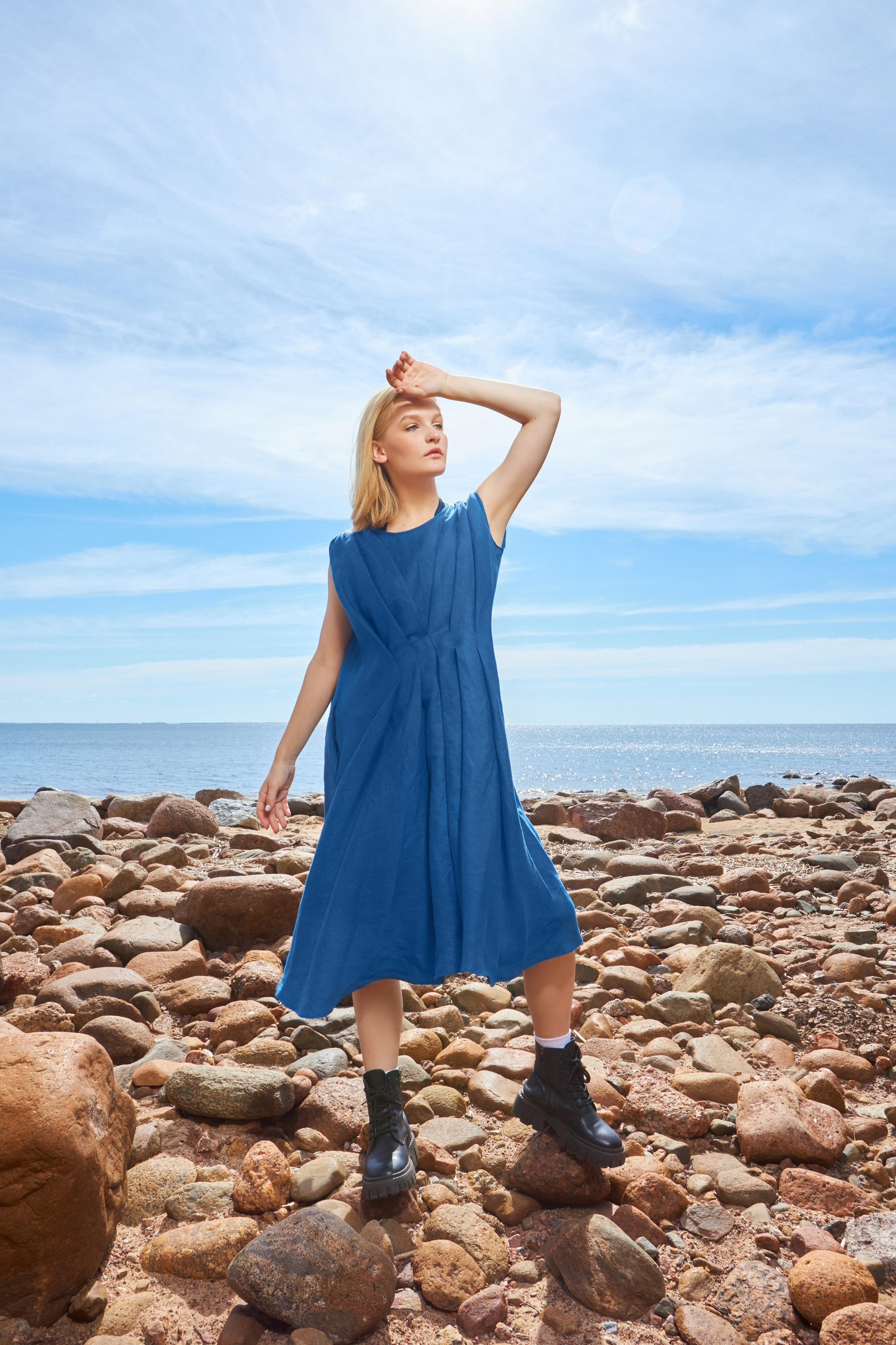 Съёмка на Финском заливе. Одежда из Санкт-Петербурга СИНИОКО