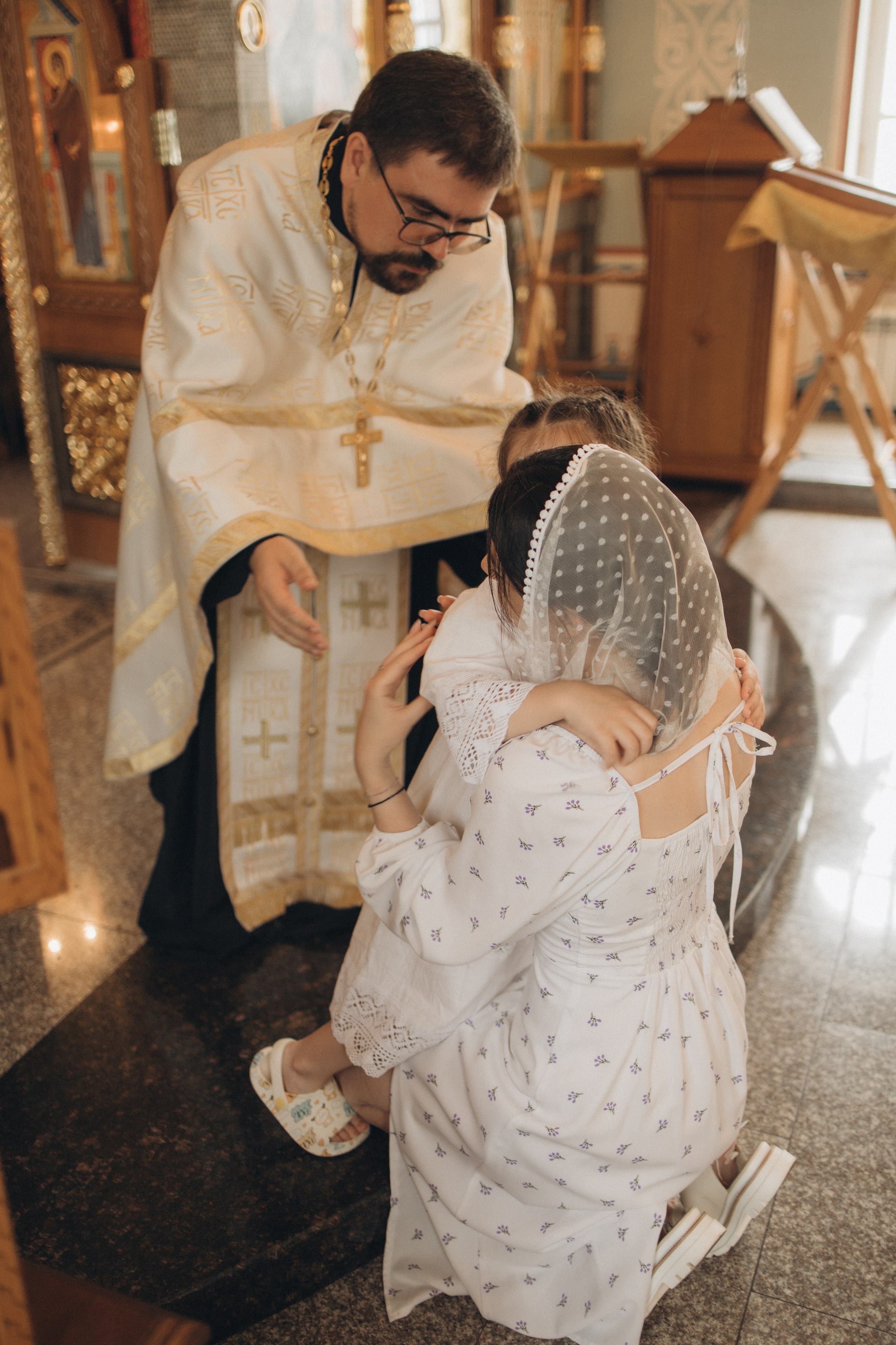 Таинство крещения. Семейный фотограф Москва и МО