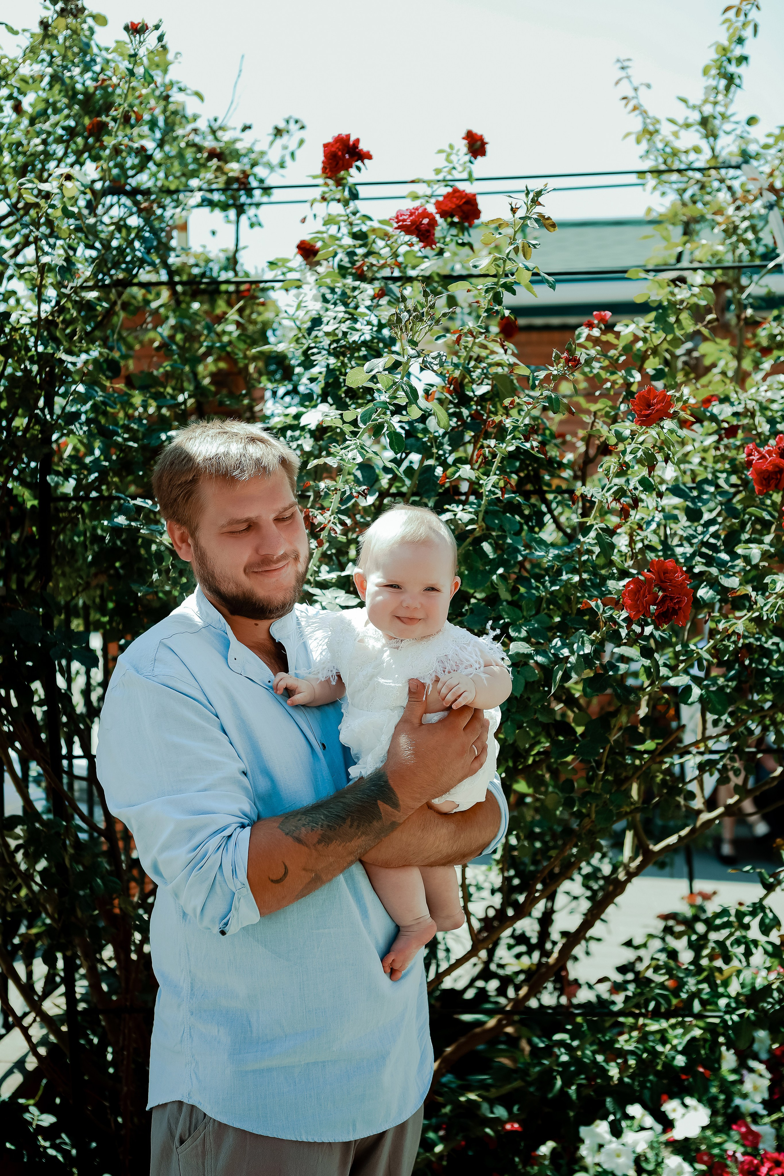 Таинство Крещения Отца и Дочери. Свадебный фотограф Евгения Фролова г. Каменск-Шахтинский, Донецк, Ростов