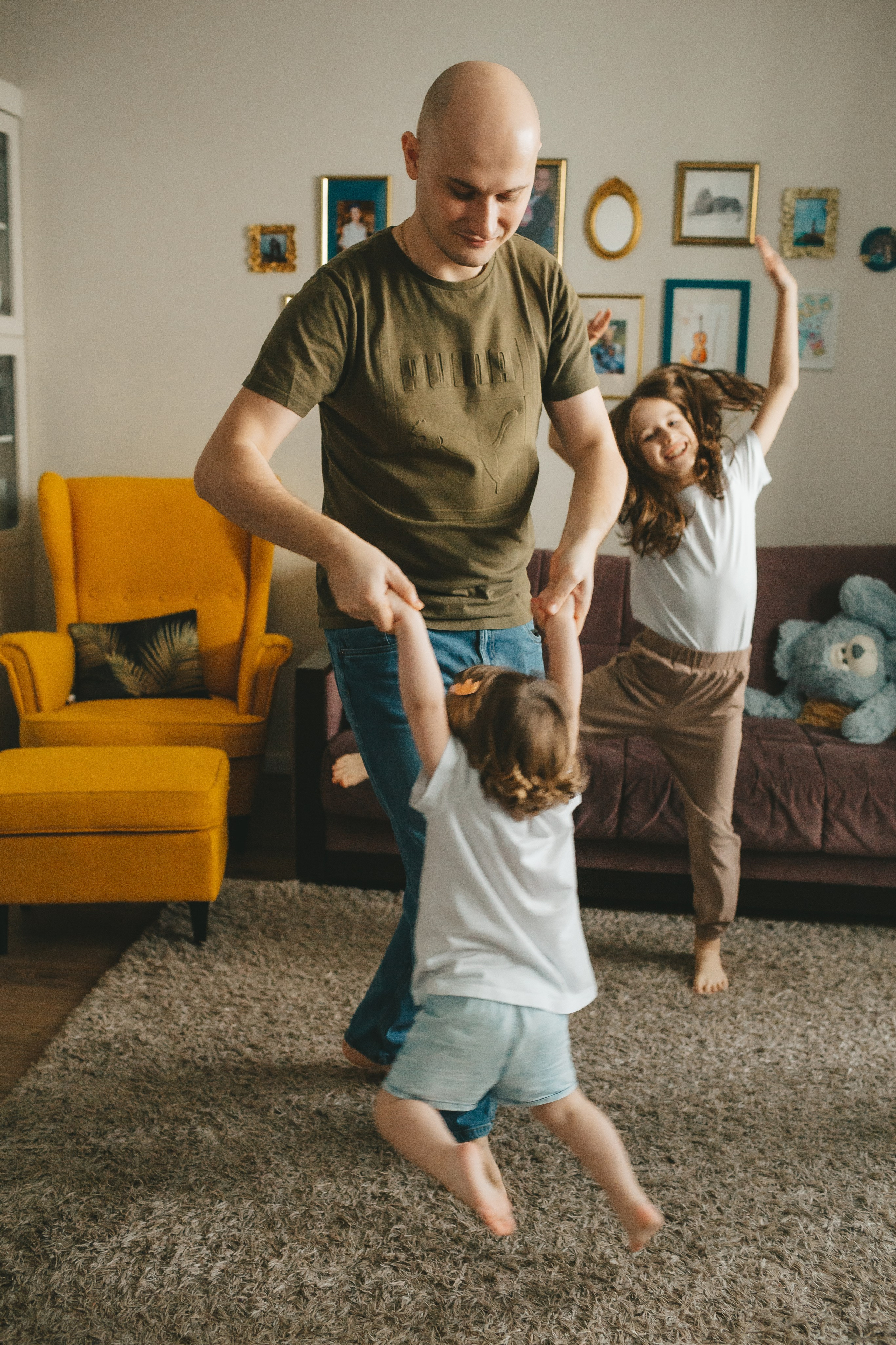 Семья Пети и Алёны (домашняя фотосессия). Семейный и детский фотограф и видеограф в Москве, Дрокина Наталья