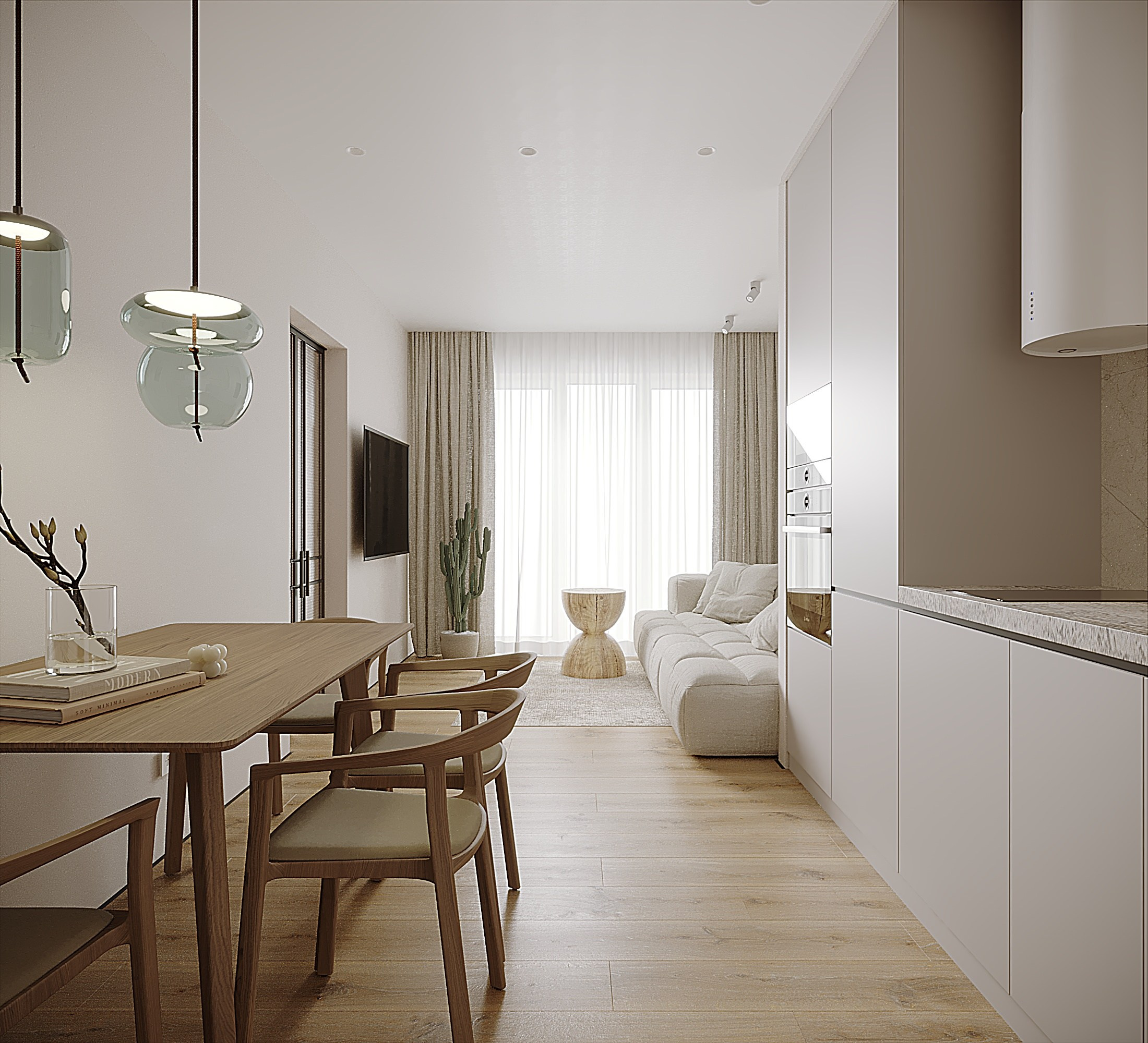 Квартира в стиле джапанди. Lina architector | Дизайн интерьера