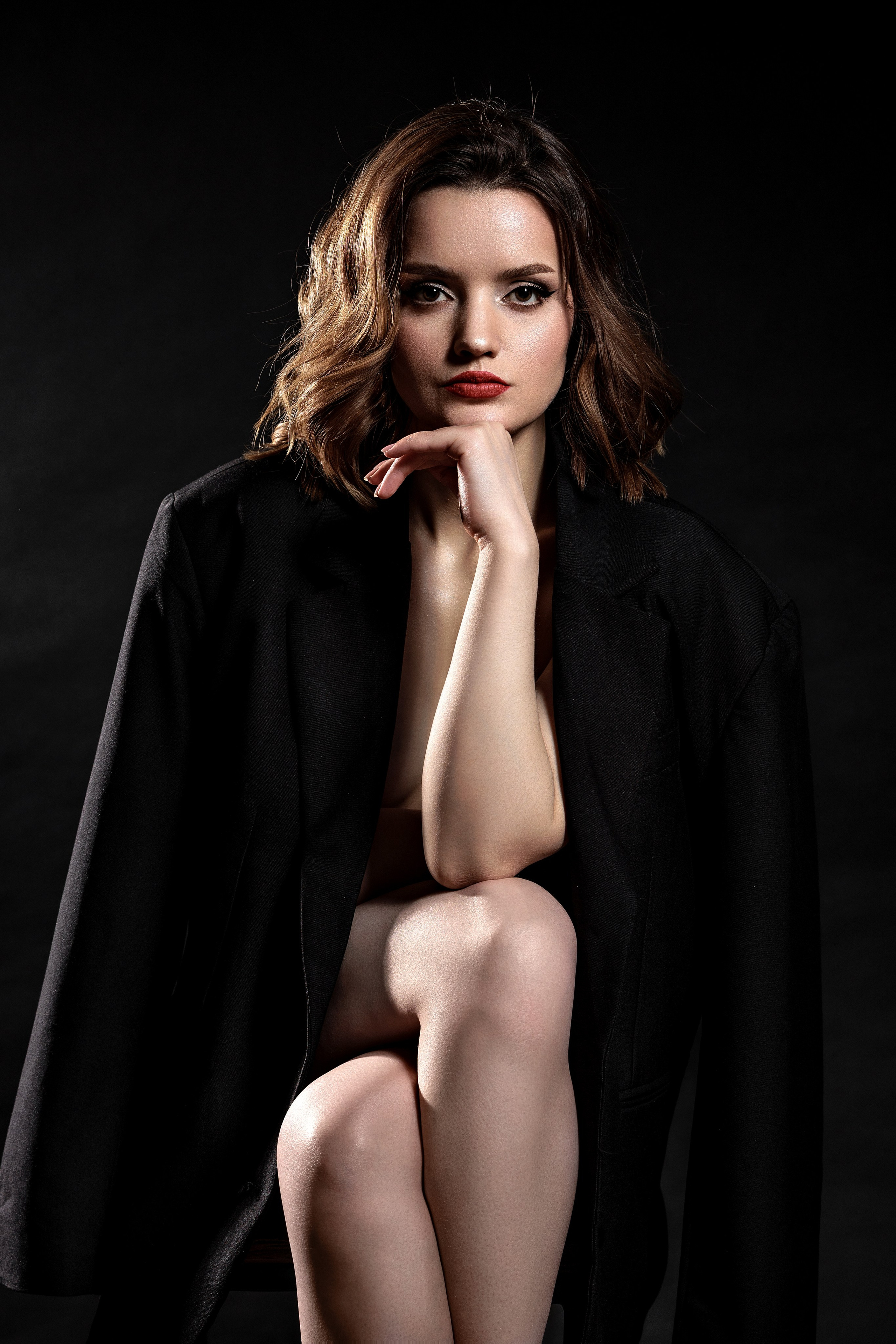 Студийная съемка. Трофимова Ольга, портретный фотограф