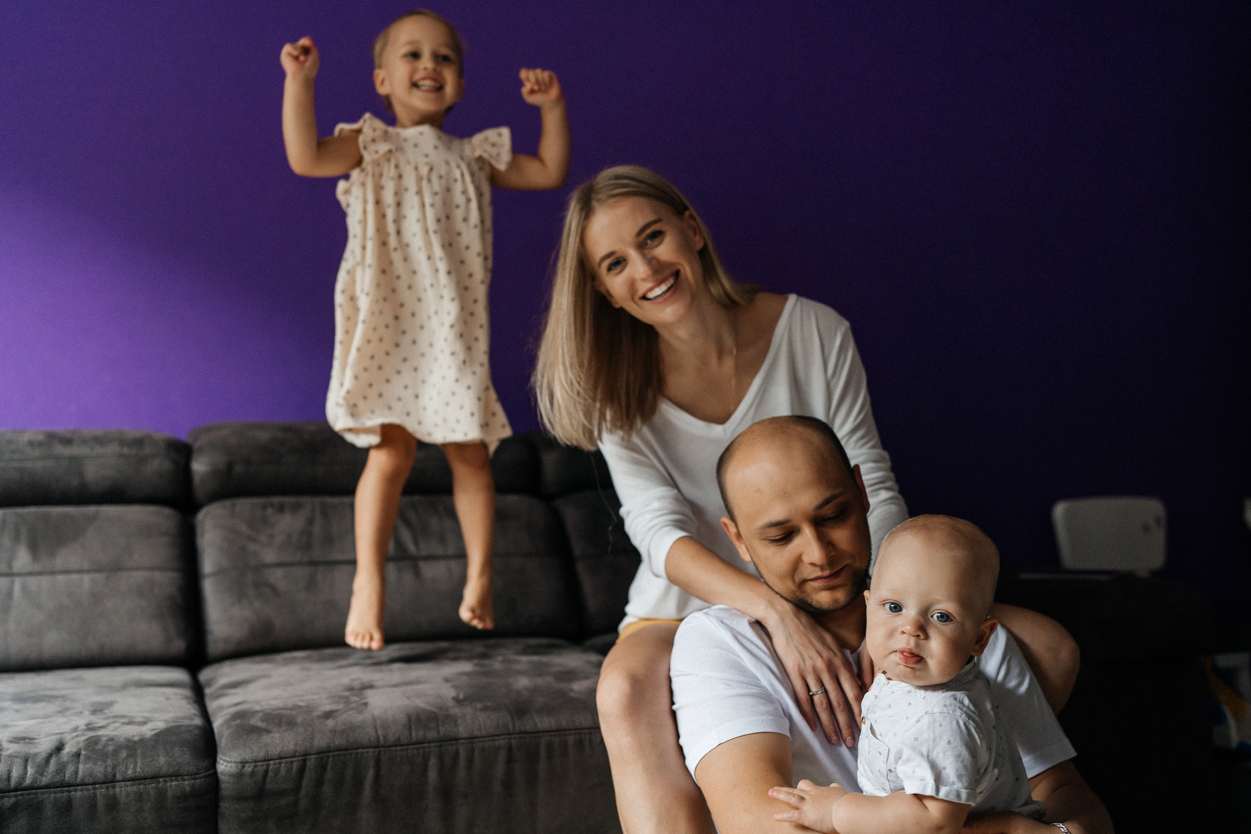 Любовь в фиолетовых тонах. Семейный фотограф в Санкт-Петербурге Виталия Белова