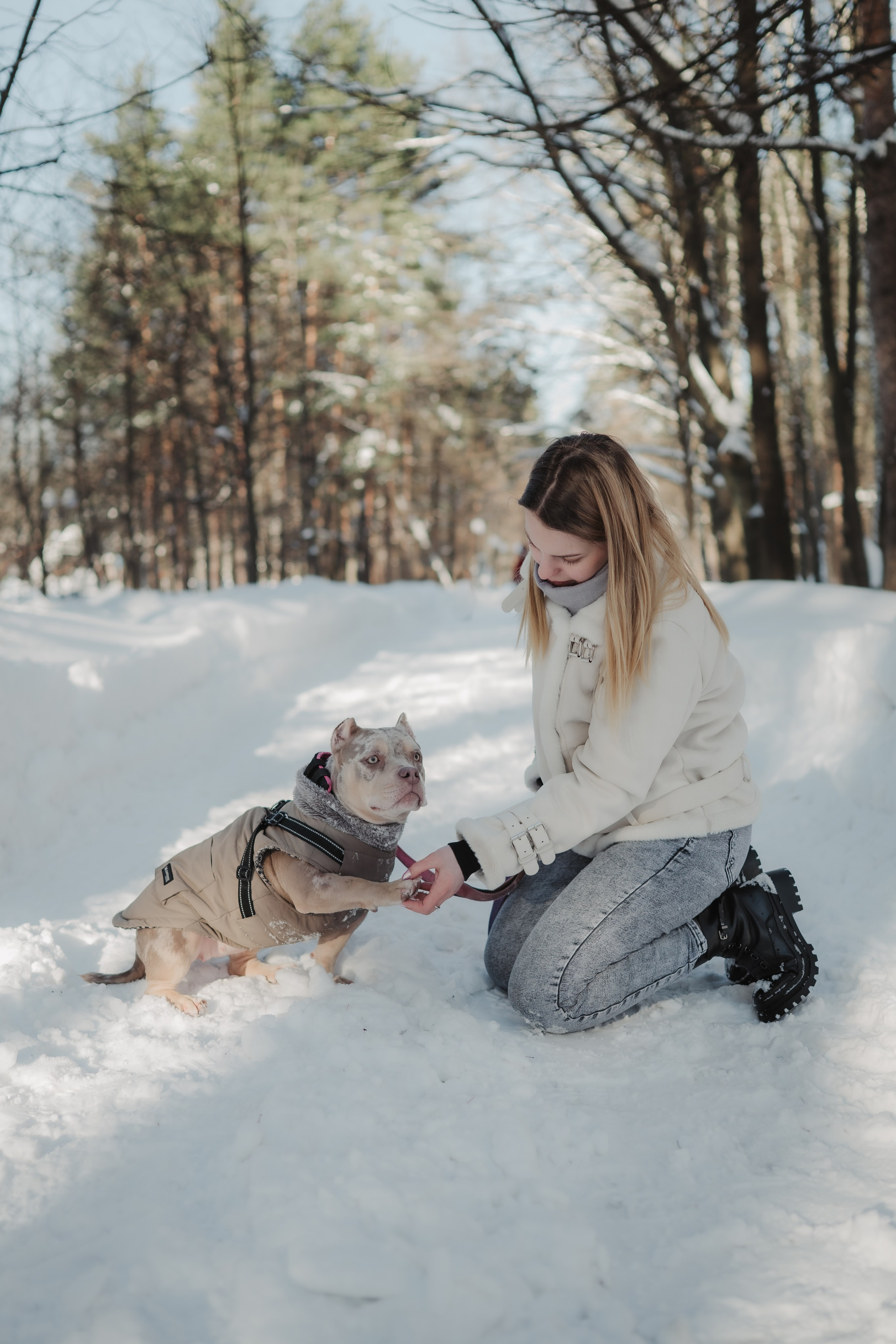 Зимняя LOVE STORY Вики, Артёма и Булочки. Семейный Фотограф в Москве Ирина Хохлова