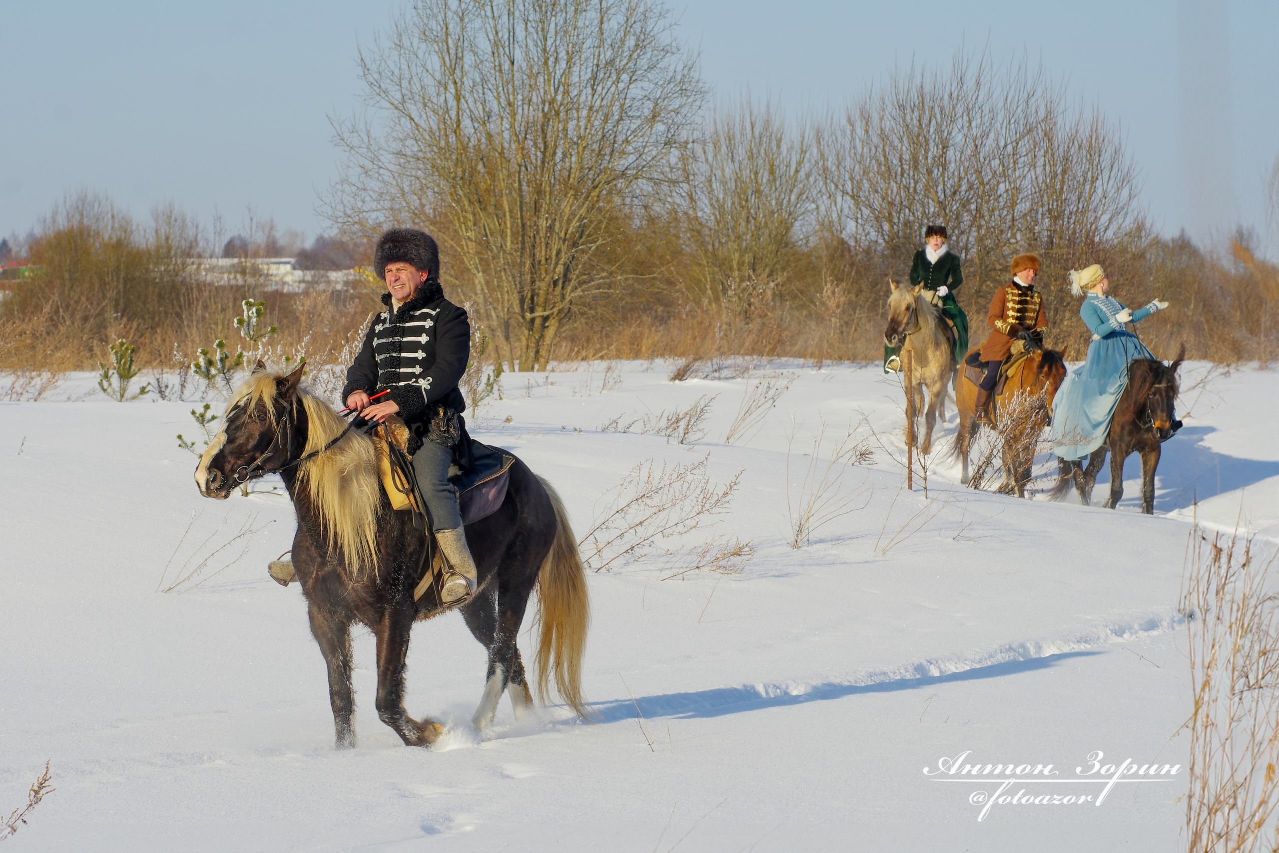Конная охота. Семейный и детский фотограф Антон Зорин