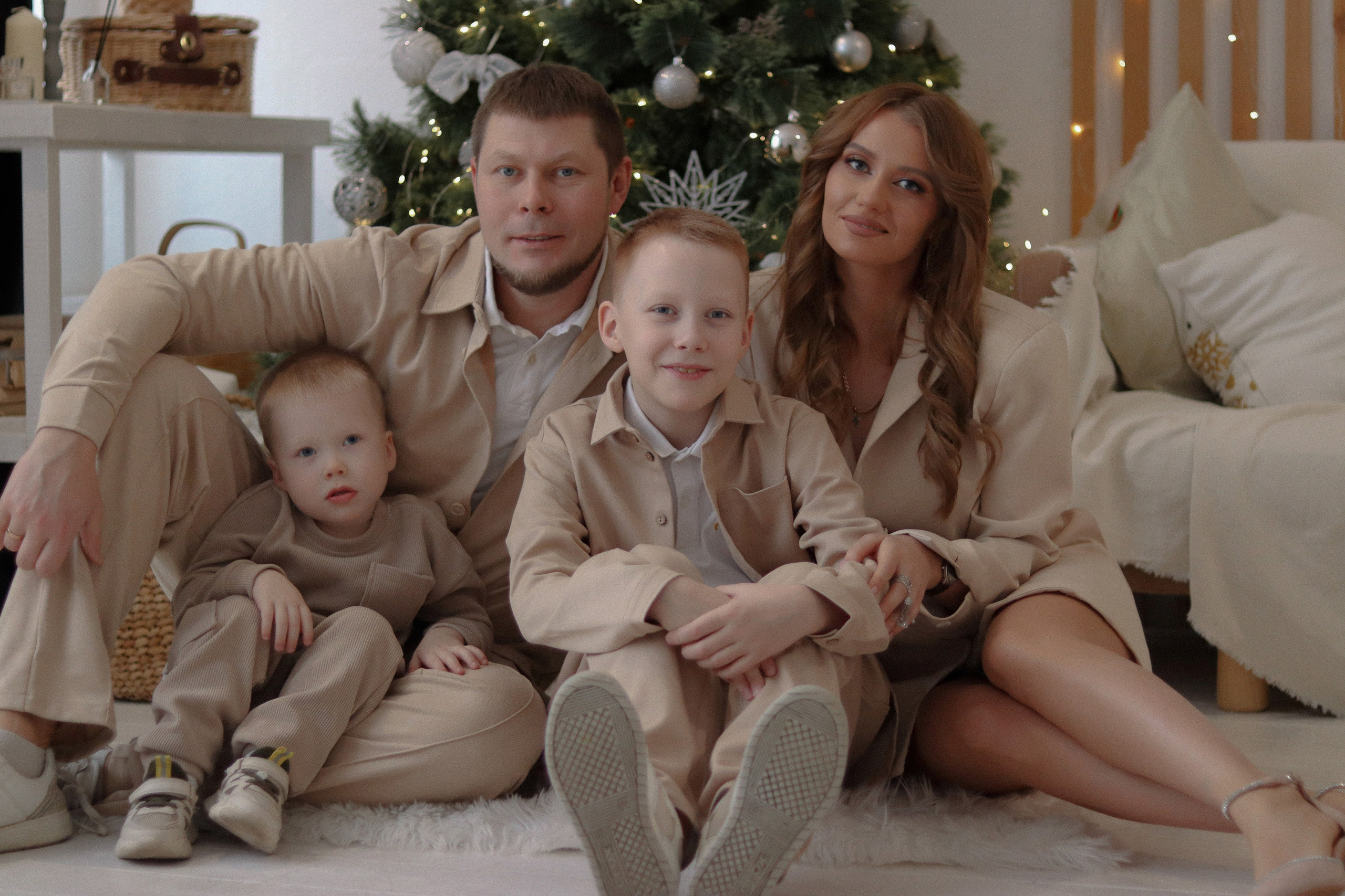 Семья Юли, Жени, Платона и Мирона. Фотограф Самара Лена Мандарин