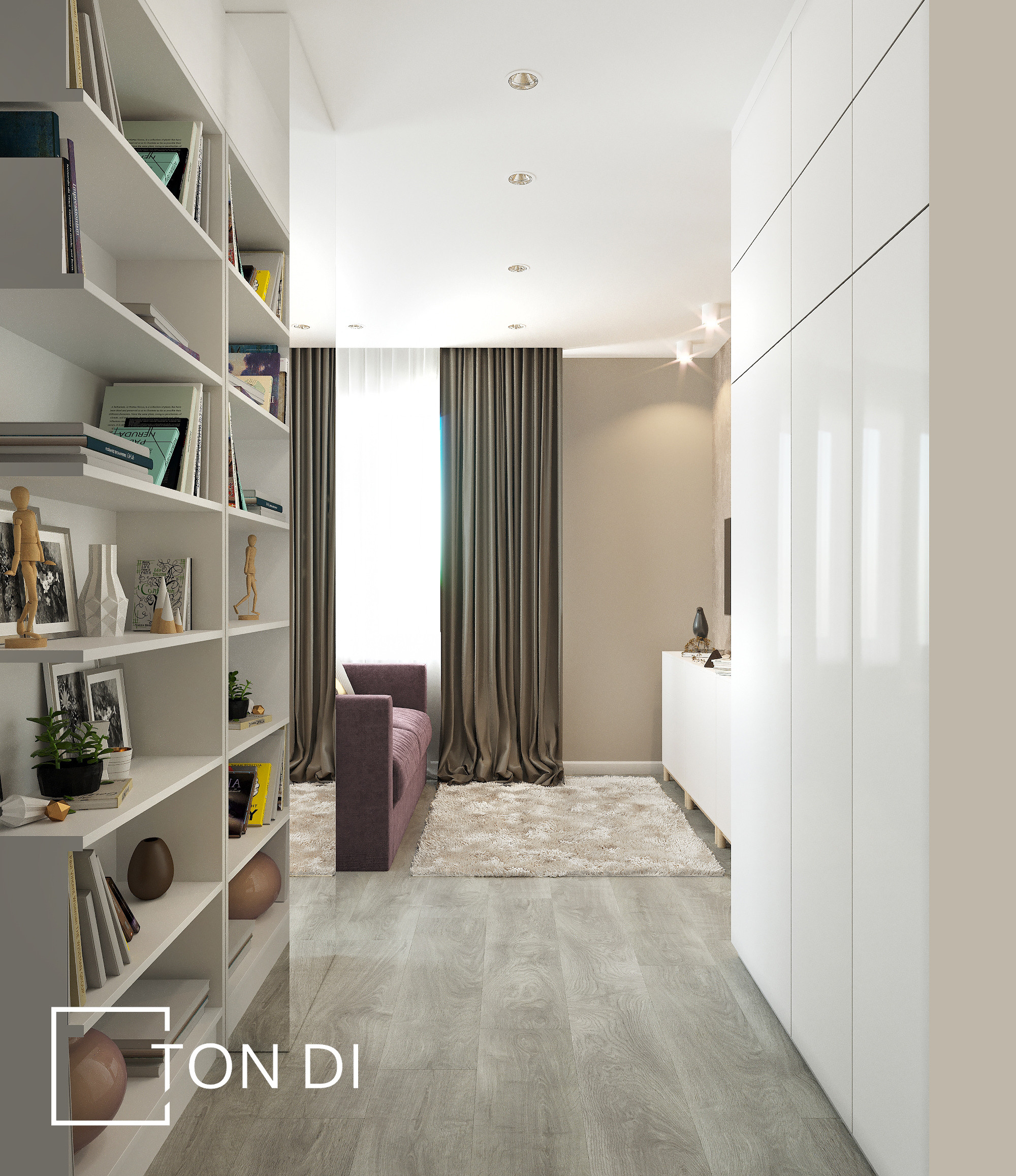 Дизайн-проект квартиры-студии ЖК «Чистое небо». Дизайнер интерьера квартир и частных домов