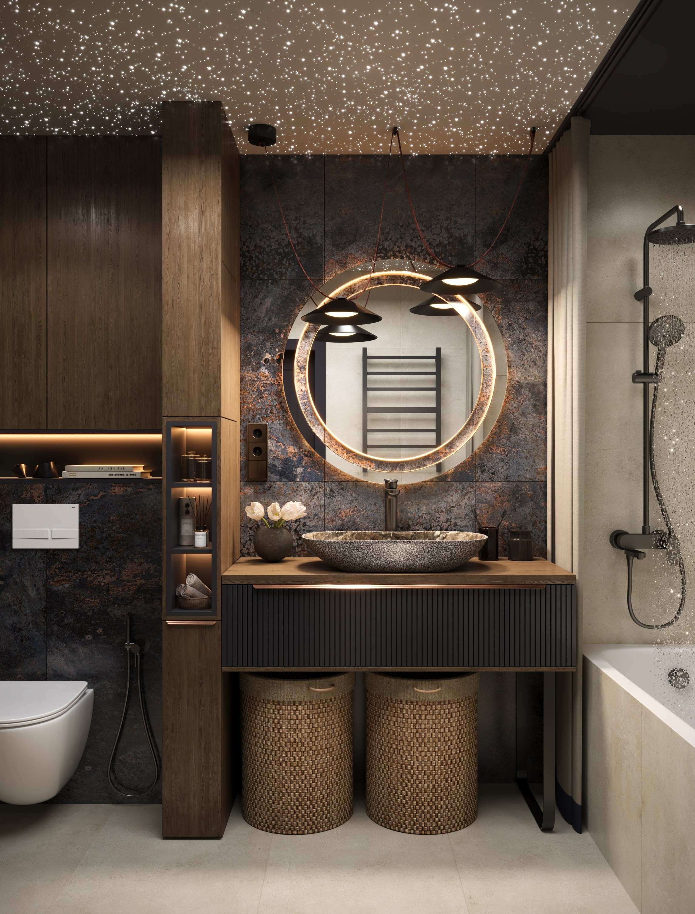 3Д визуализация санузла 6.8 m². Заказать 3Д визуализацию интерьеров — Дарья Веденёва