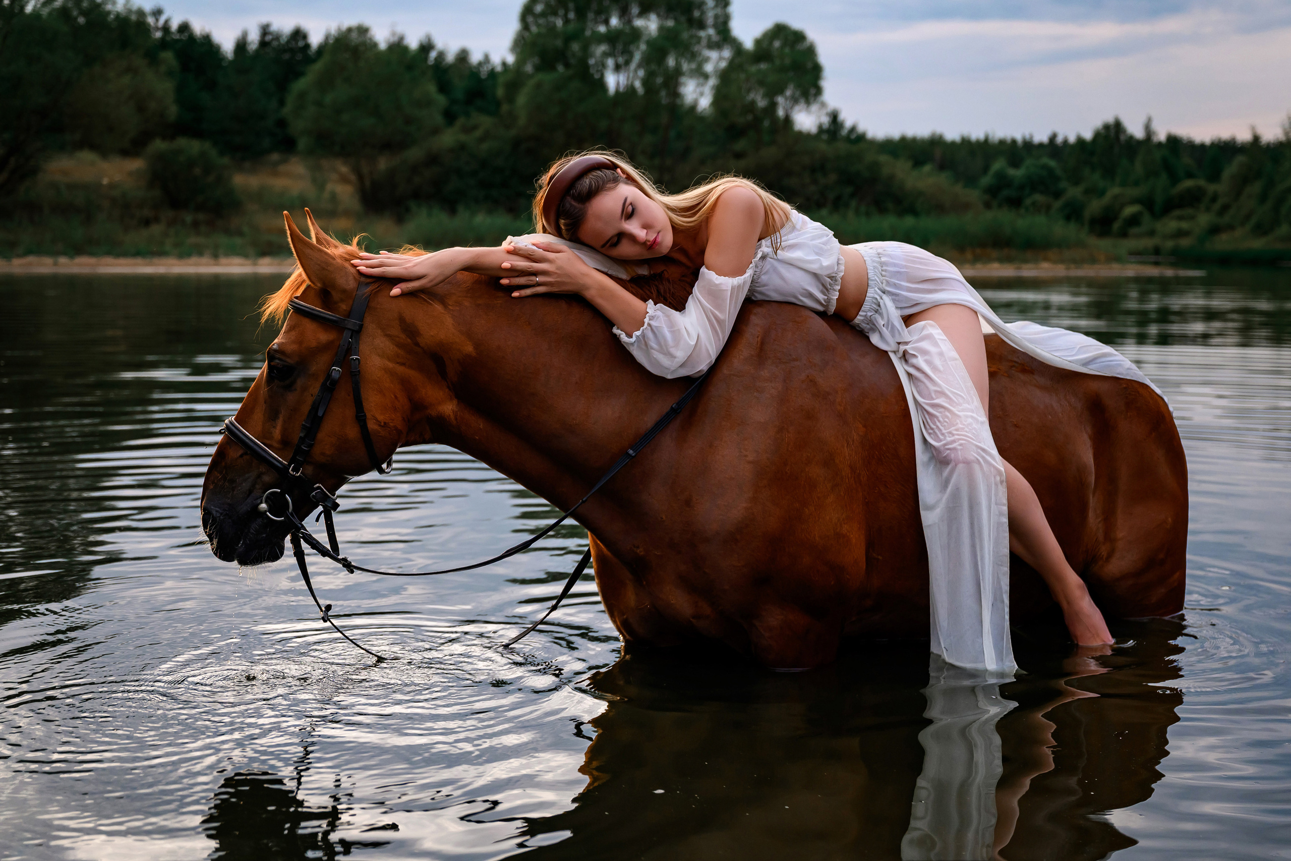 Сьемка на озере. Bazarkom-photo.ru Фотограф Виктор Оськин в Старом Осколе