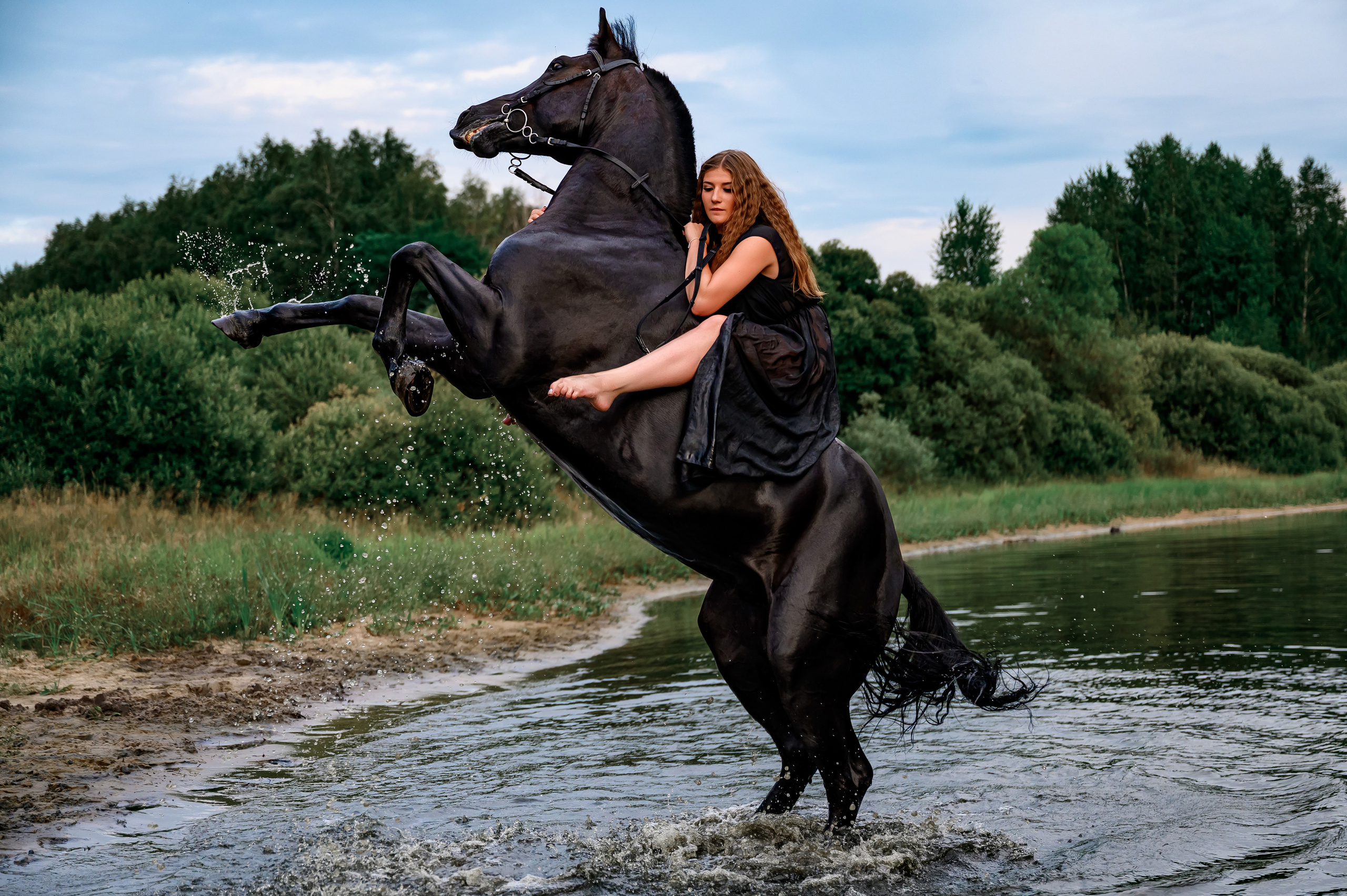 Сьемка на озере. Bazarkom-photo.ru Фотограф Виктор Оськин в Старом Осколе