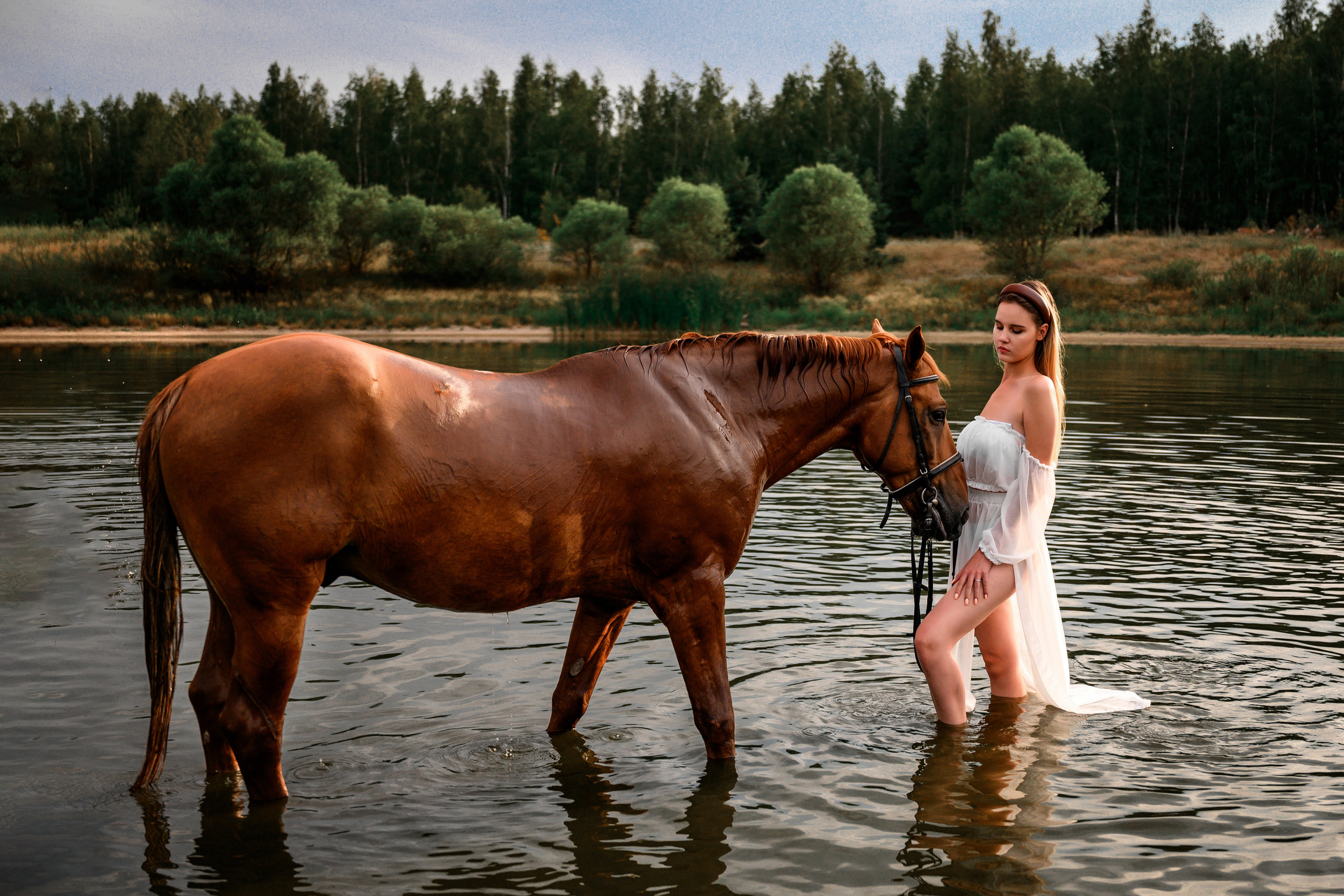 Сьемка на озере. Bazarkom-photo.ru Фотограф Виктор Оськин в Старом Осколе