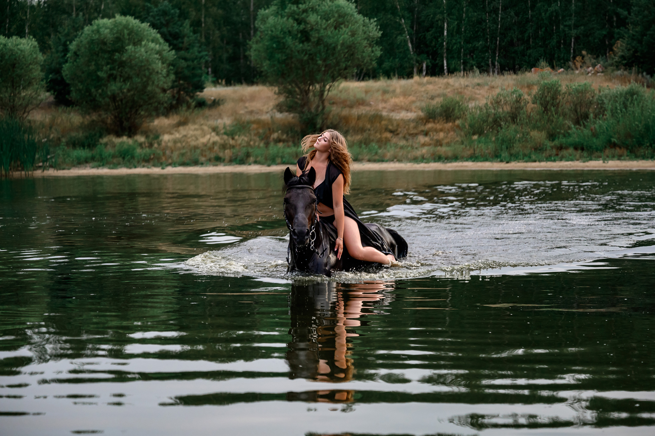 Сьемка на озере. Bazarkom-photo.ru Фотограф Виктор Оськин в Старом Осколе