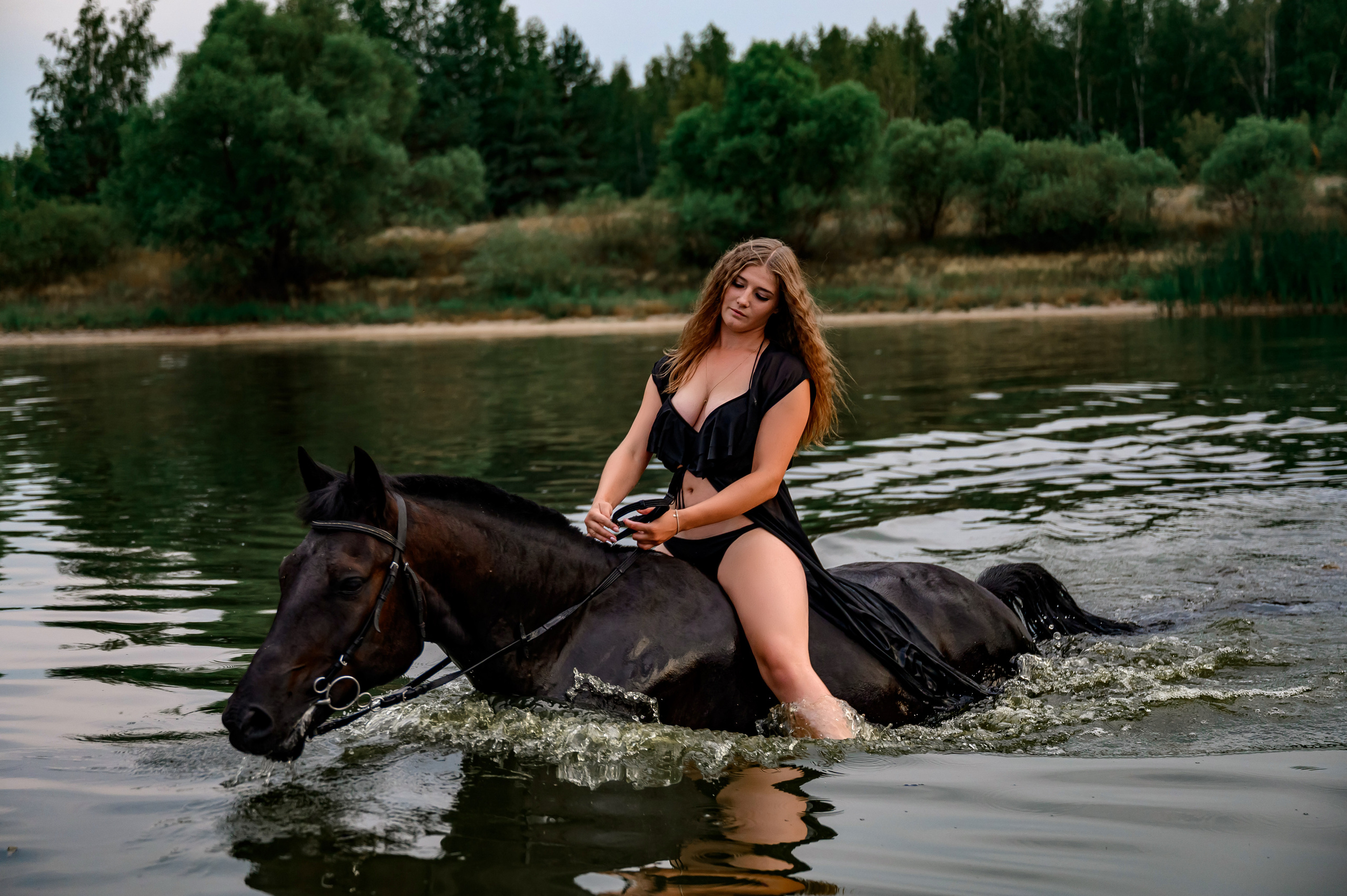 Сьемка на озере. Bazarkom-photo.ru Фотограф Виктор Оськин в Старом Осколе