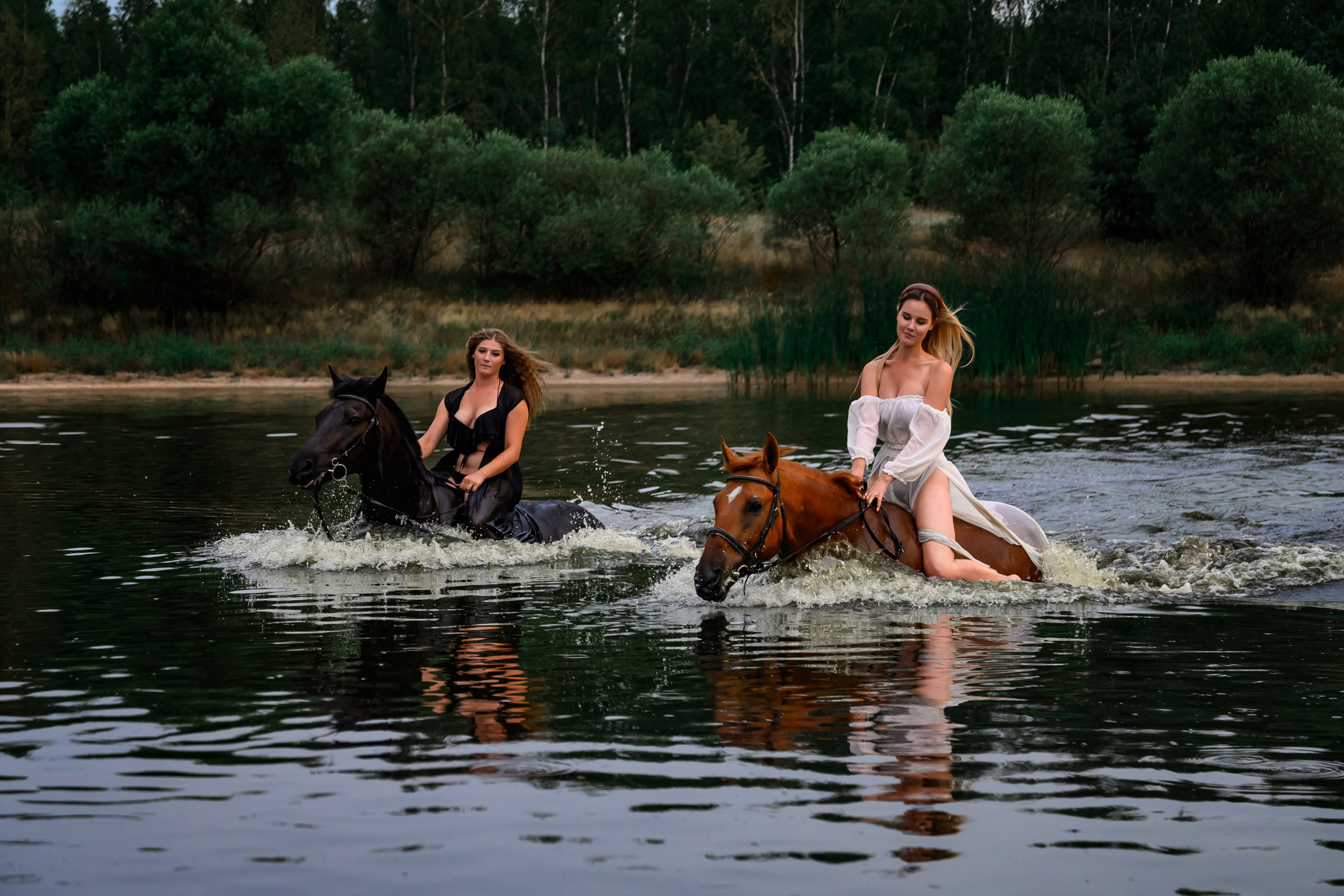 Сьемка на озере. Bazarkom-photo.ru Фотограф Виктор Оськин в Старом Осколе