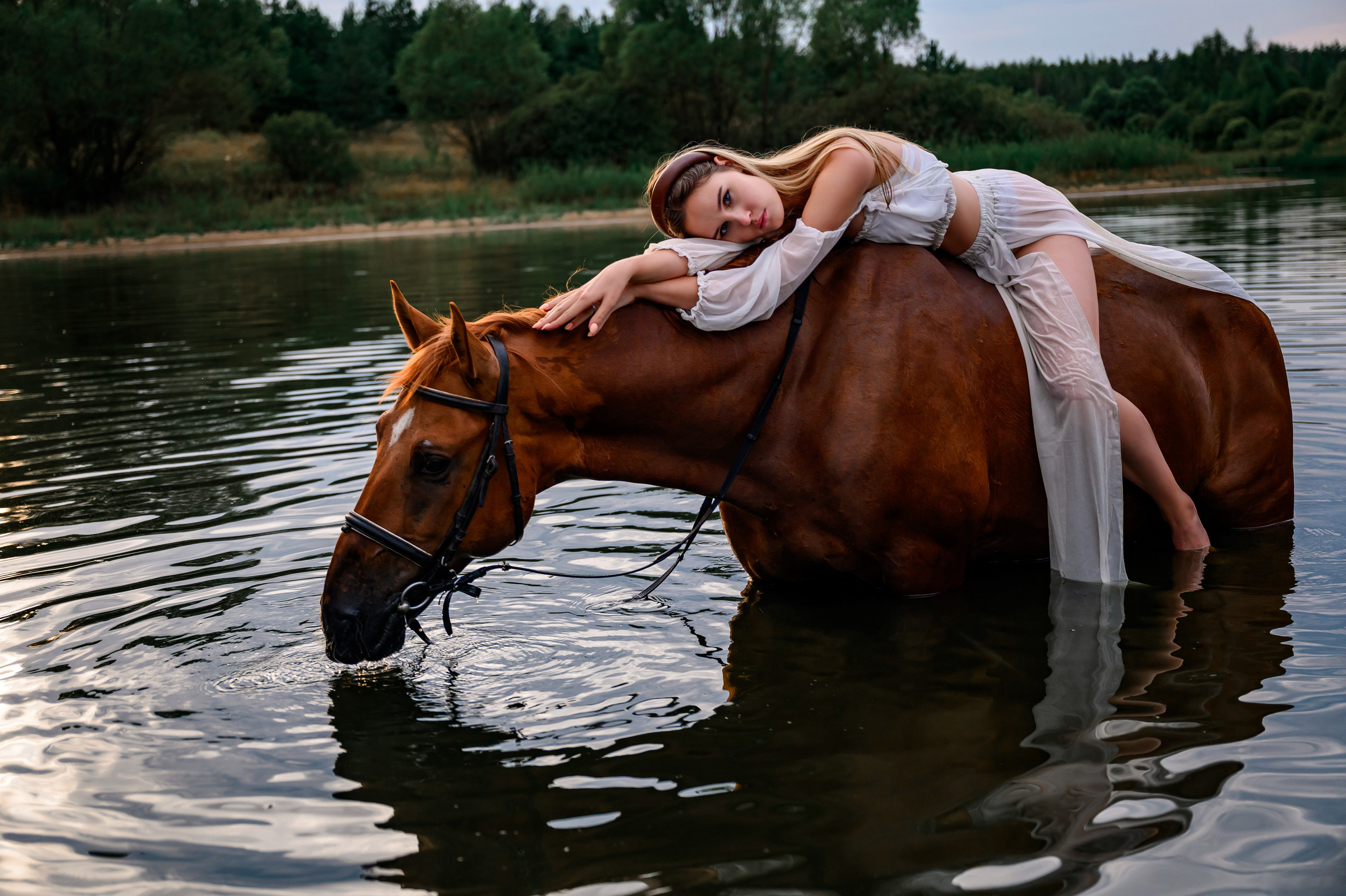 Сьемка на озере. Bazarkom-photo.ru Фотограф Виктор Оськин в Старом Осколе