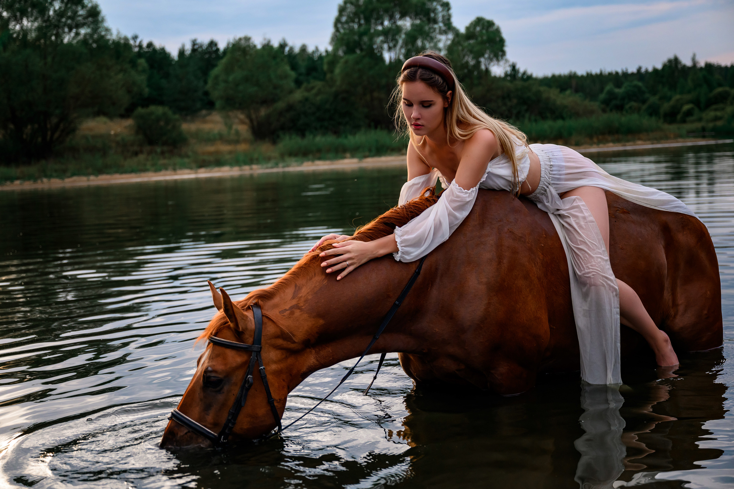 Сьемка на озере. Bazarkom-photo.ru Фотограф Виктор Оськин в Старом Осколе