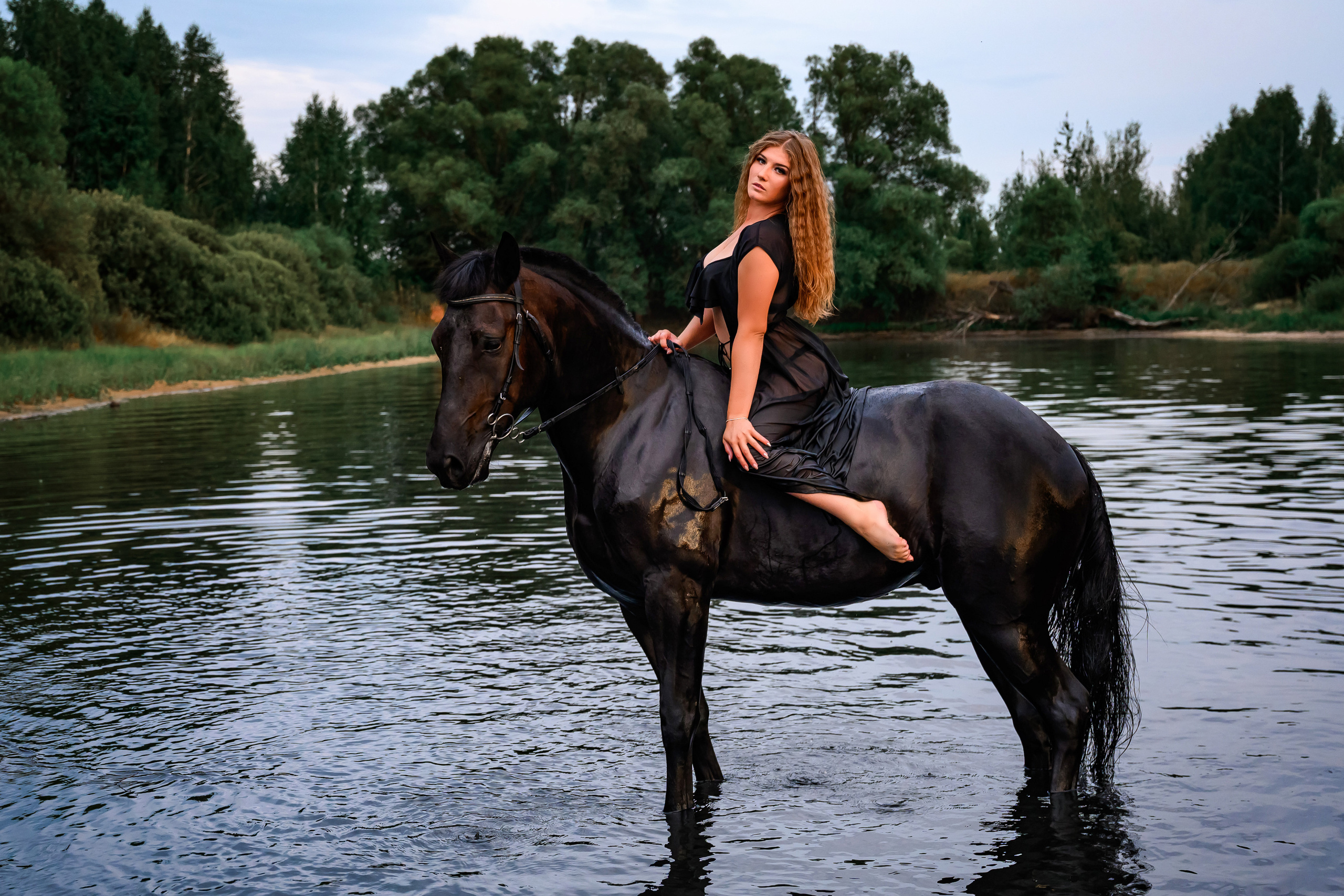 Сьемка на озере. Bazarkom-photo.ru Фотограф Виктор Оськин в Старом Осколе