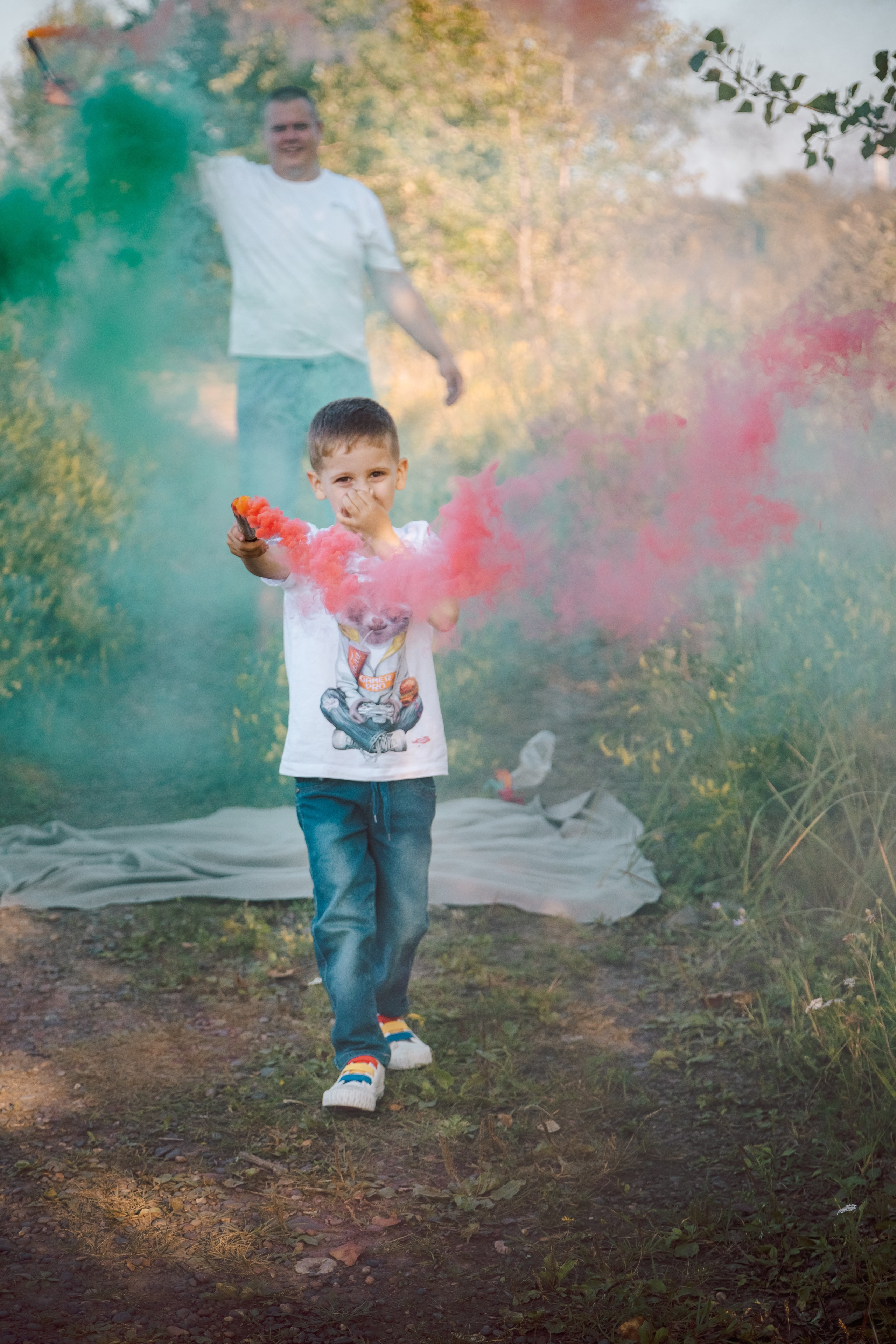 Семейная фотосессия на природе летом. Семейный и детский фотограф в Красноярске Ольга Гаврикова