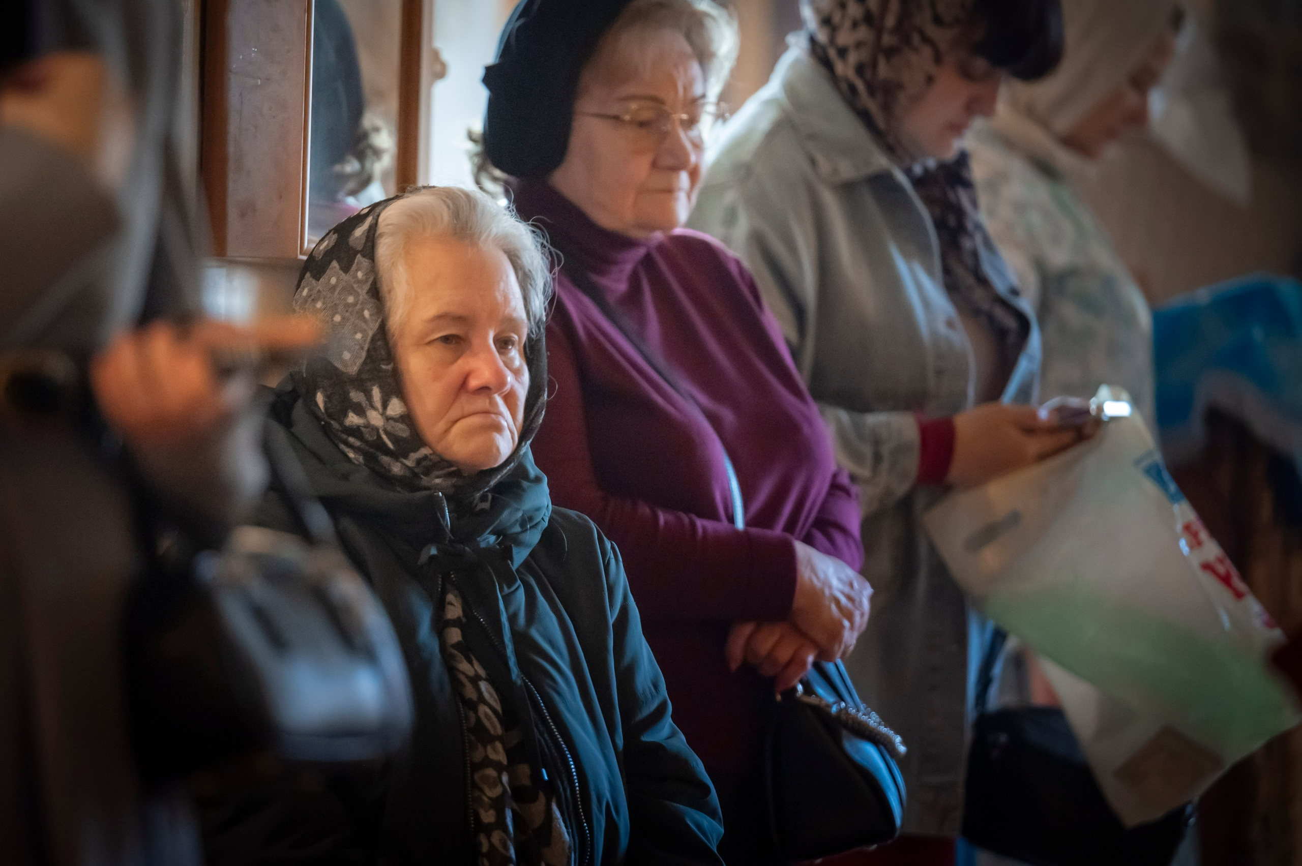 Богородский храм. Благовещение. Божественная Литургия. Антон и Татьяна Денисенко — В храме