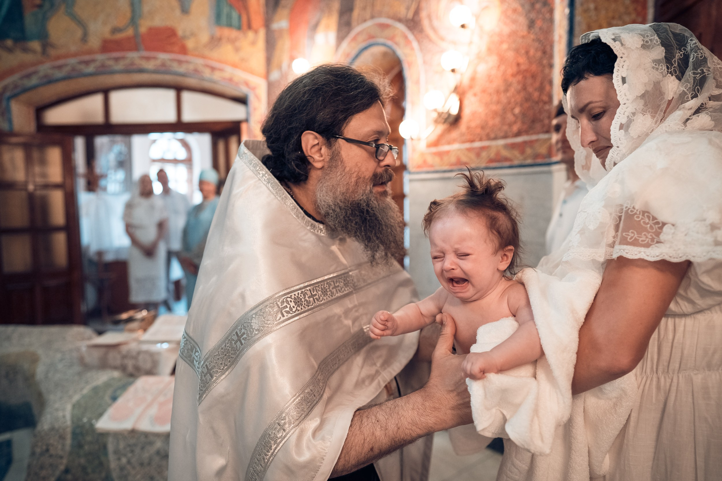 Крещение в Свято-Троицком монастыре Симферополь. Церковный фотограф Севастополь