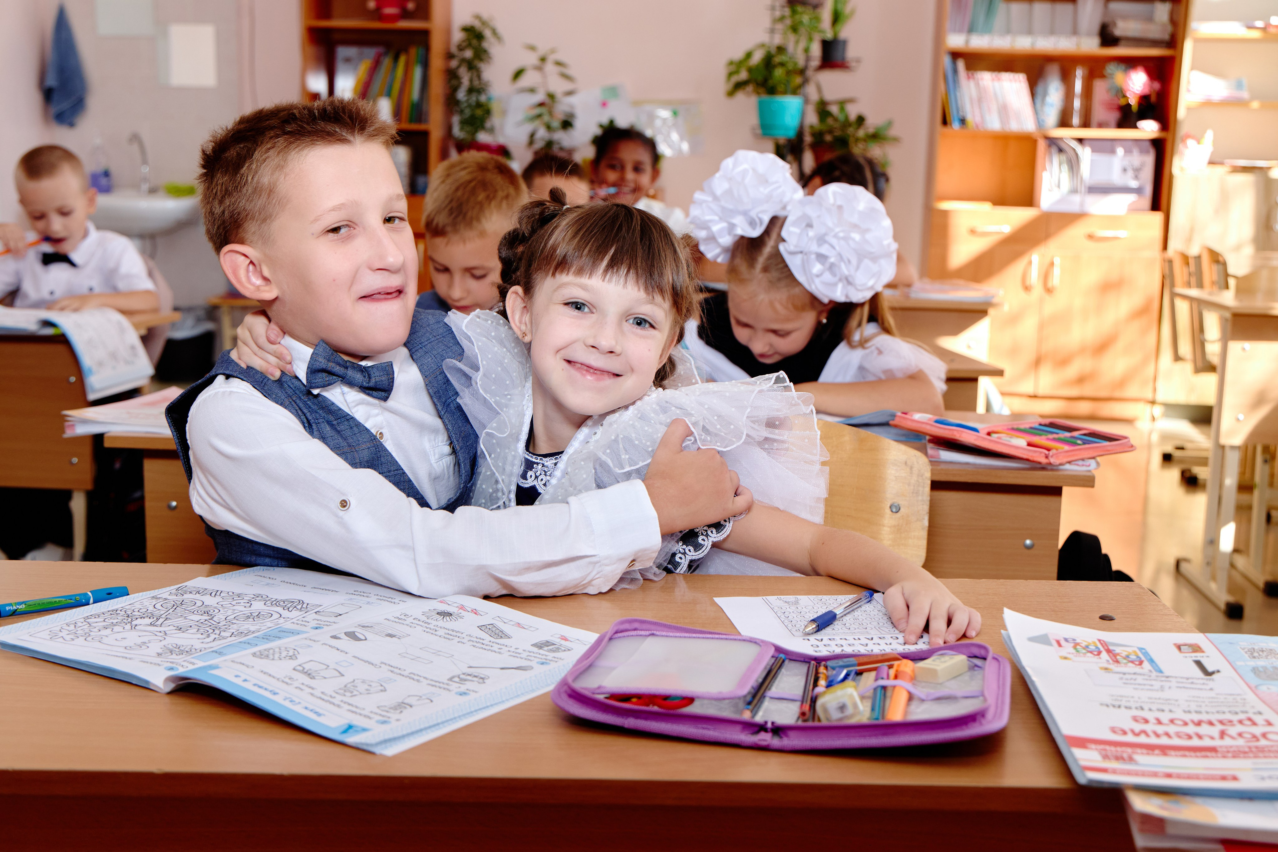 Сьемка репортаж в школе + проект Первоклашка. Фотограф Выпускные альбомы Таганрог Сергей Коробченко