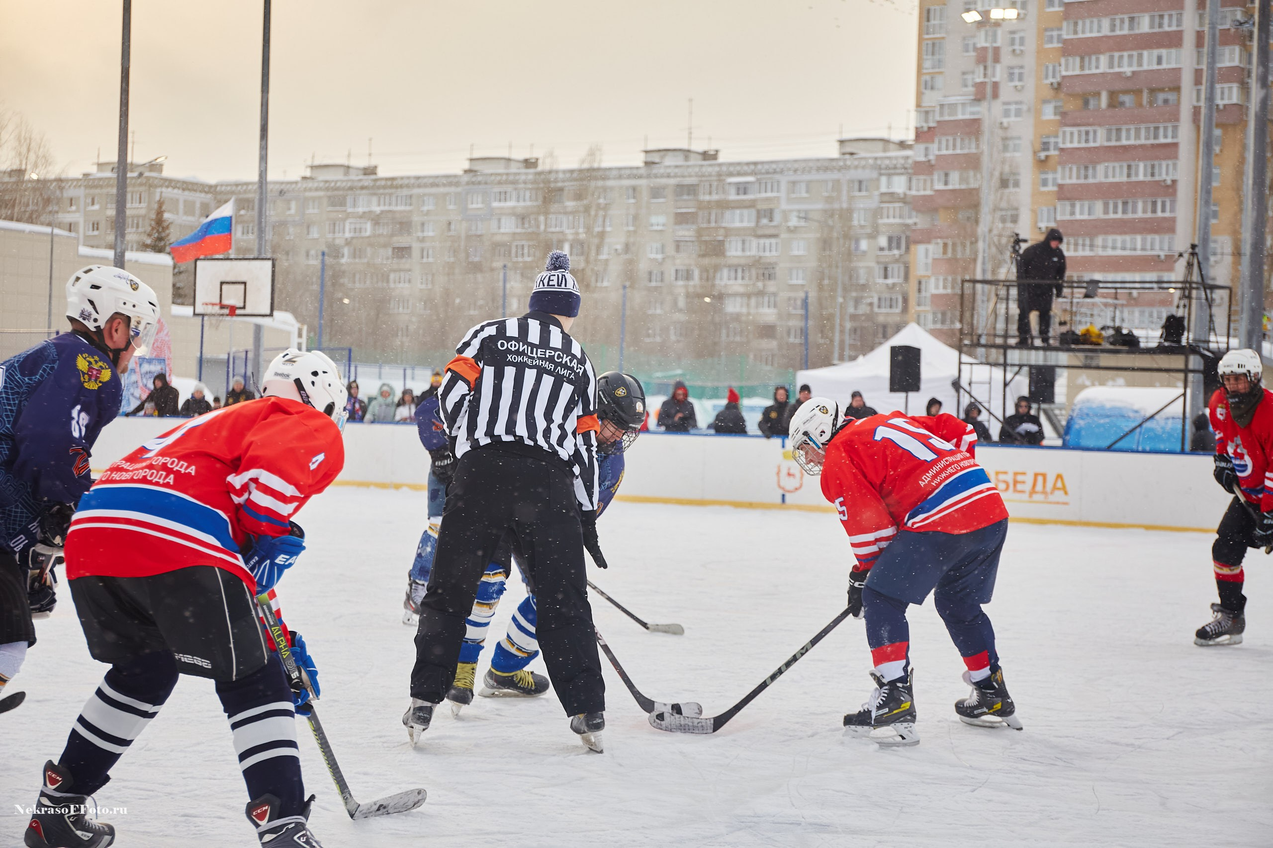 Турнир по хоккею «Русская классика» в рамках Офицерской хоккейной лиги. Спортивный фотограф Некрасов Денис