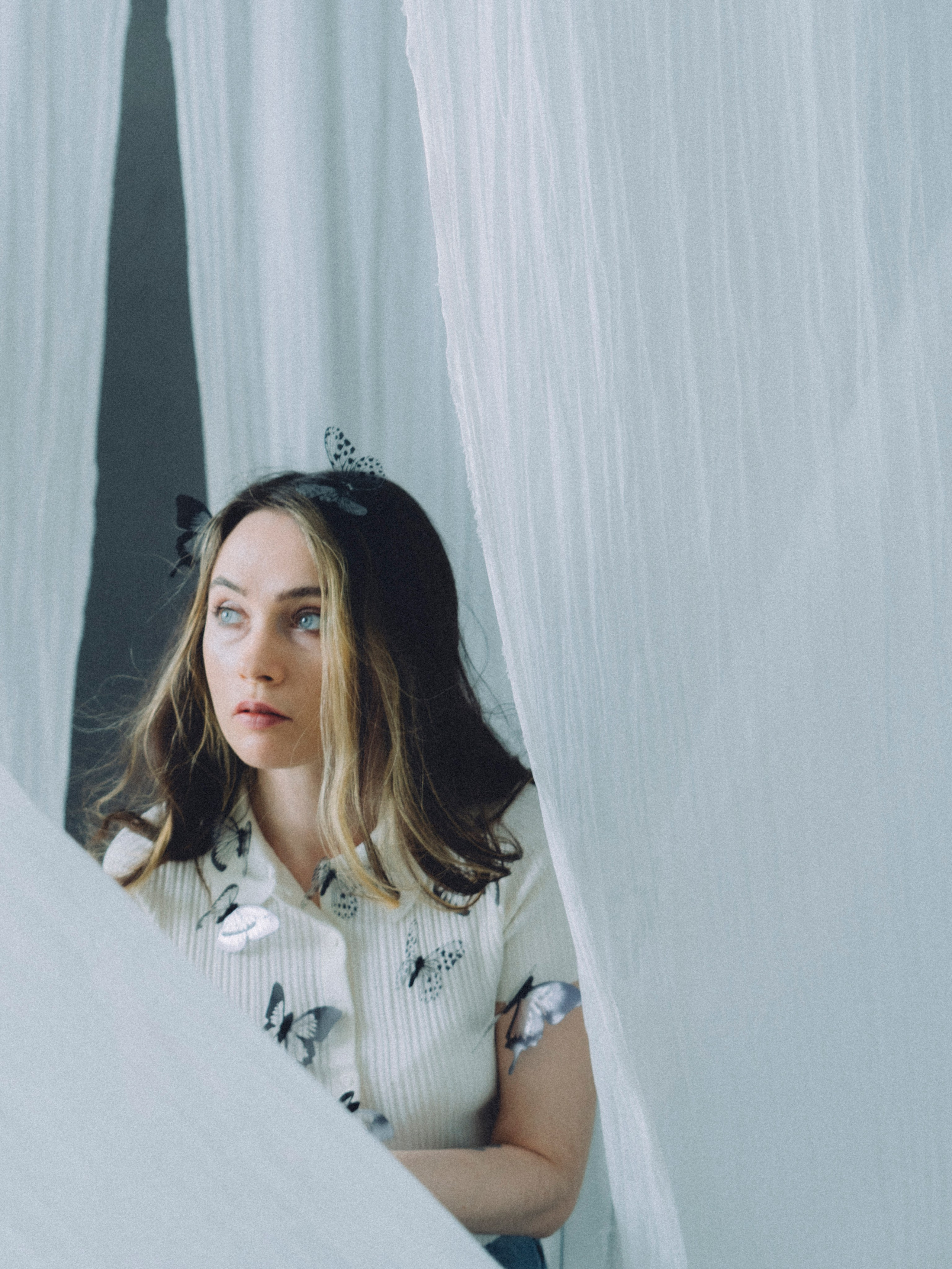 Портретная мини фотосессия в студии в Санкт-петербурге с бабочками. Светлана Гопанюк. Портретный фотограф. Санкт-Петербург. СПб