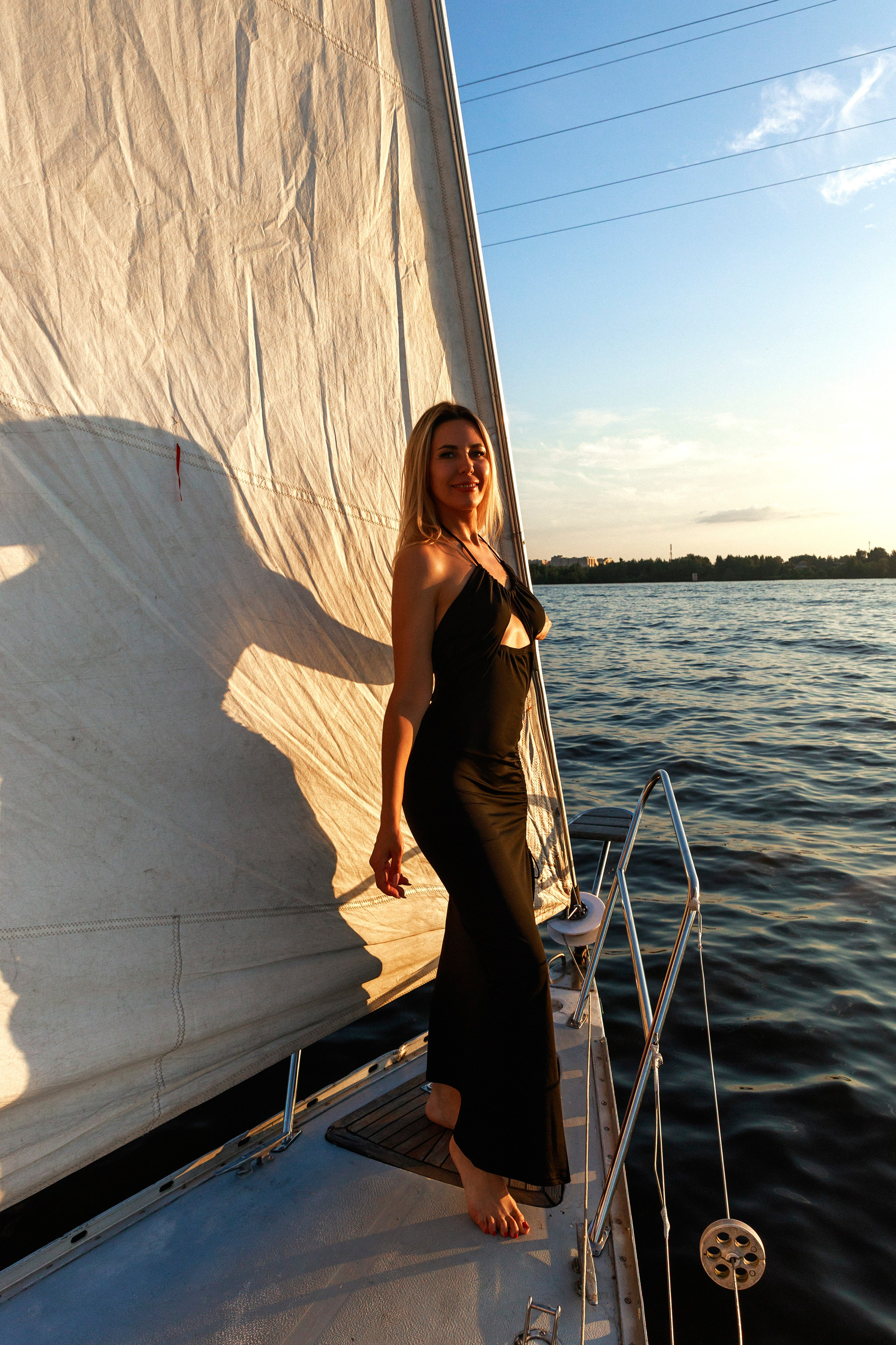 Фотосессия на яхте. Женский фотограф Москва, Лобня
