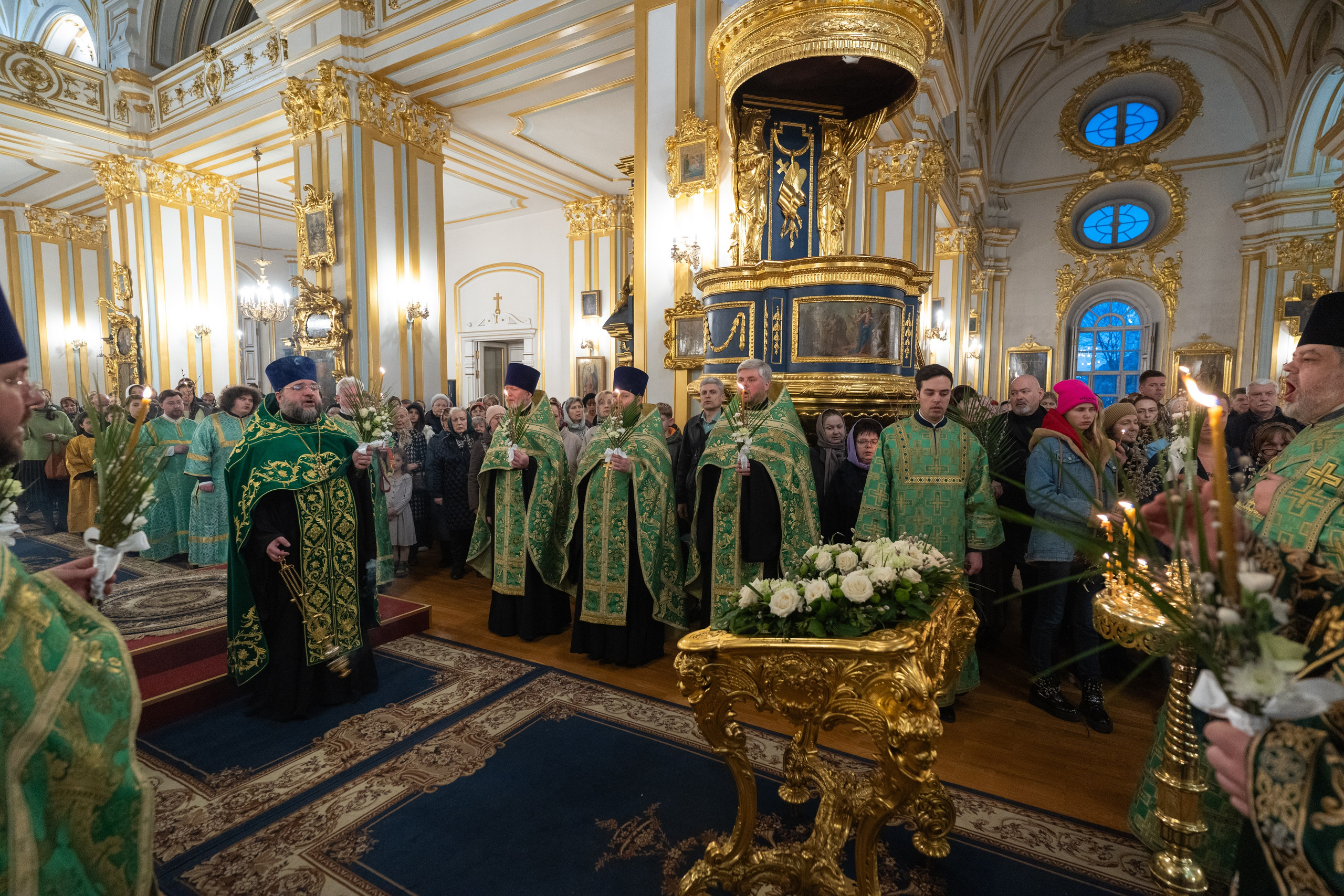 Суббота 6-й седмицы, ваий. Лазарева суббота. Воскрешение прав. Лазаря. НИКОЛО-БОГОЯВЛЕНСКИЙ МОРСКОЙ СОБОР