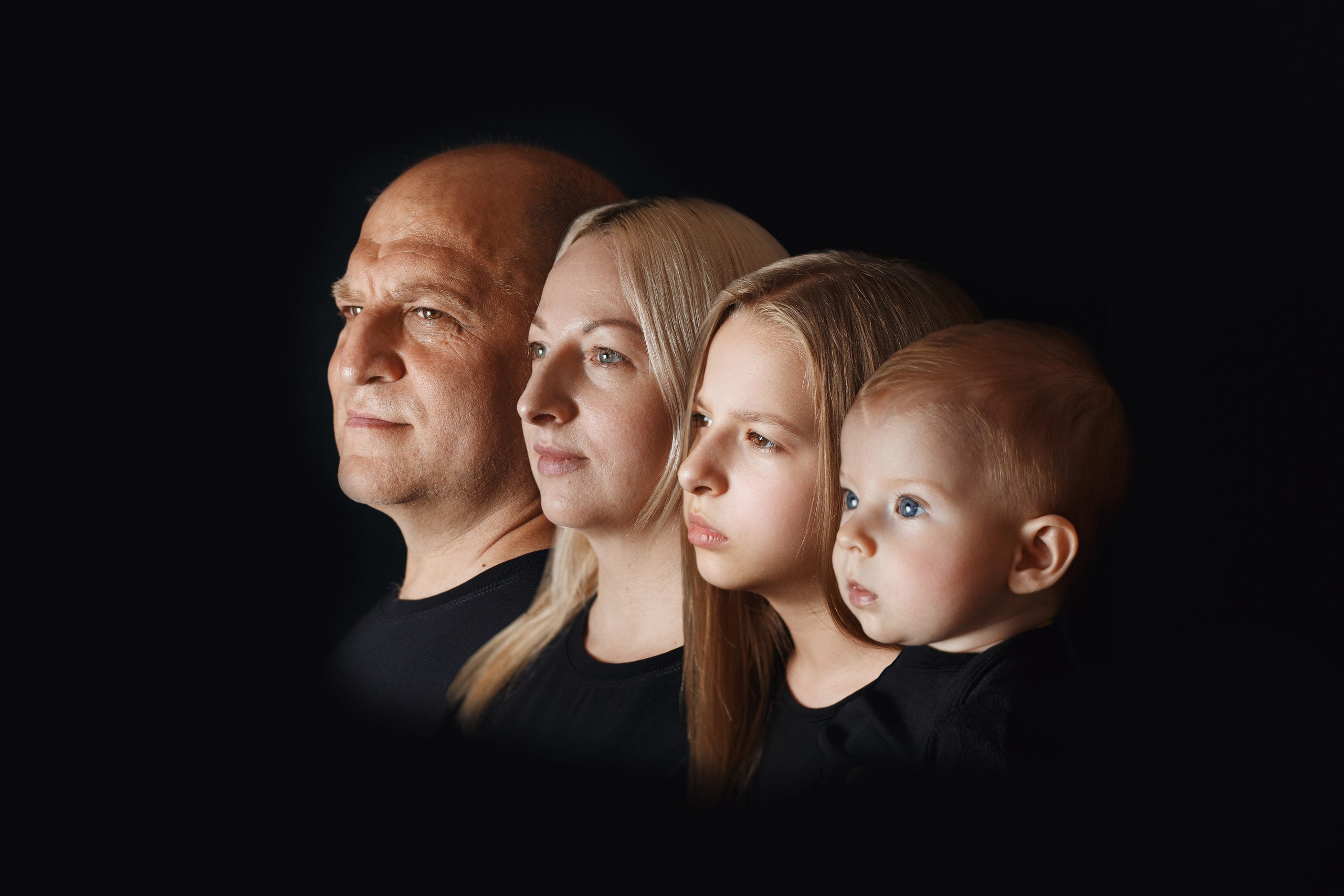 Портрет поколений. Фотограф новорождённых семейный фотограф Томск Елена Каплина