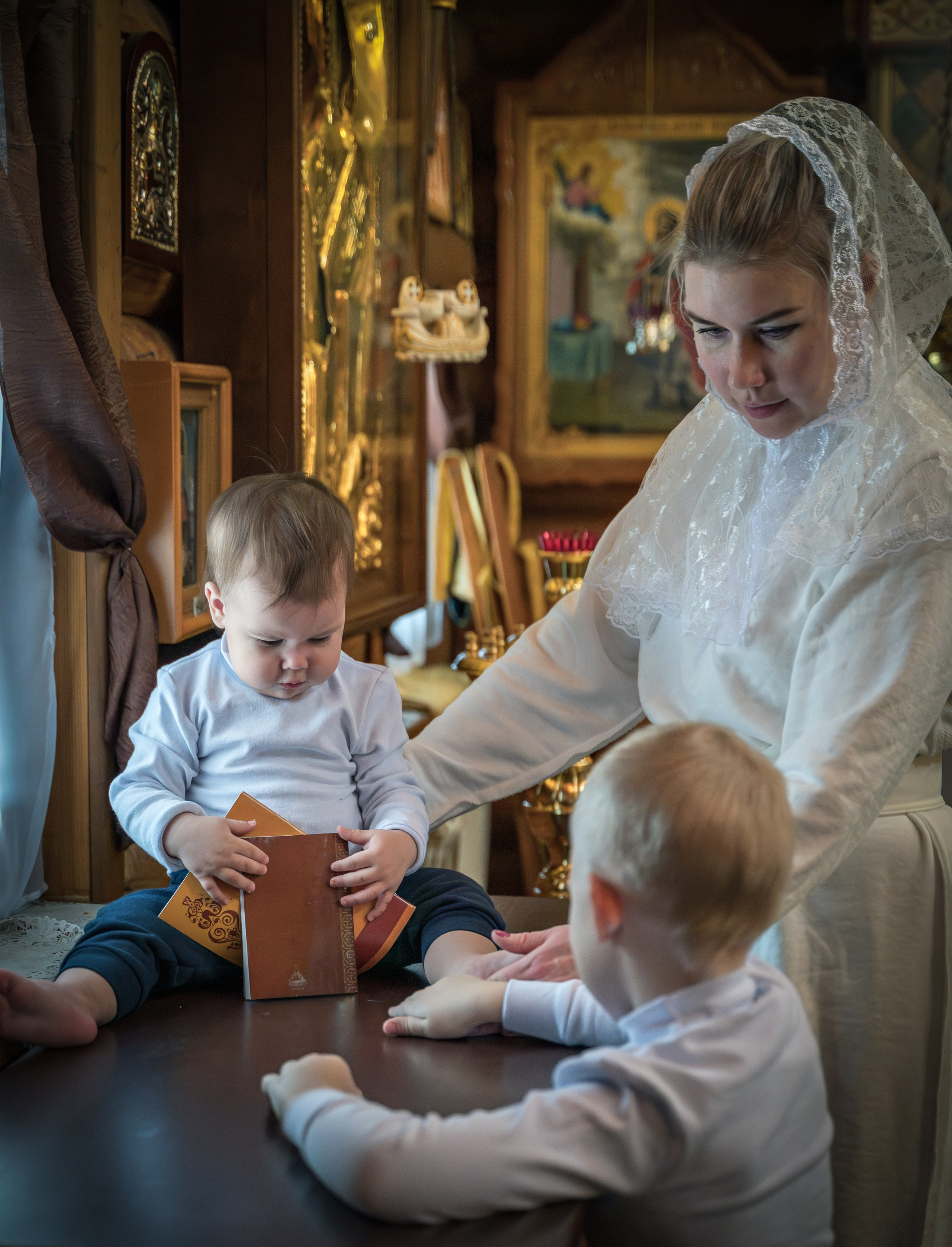 Крещение в Никольском храме д. Островцы