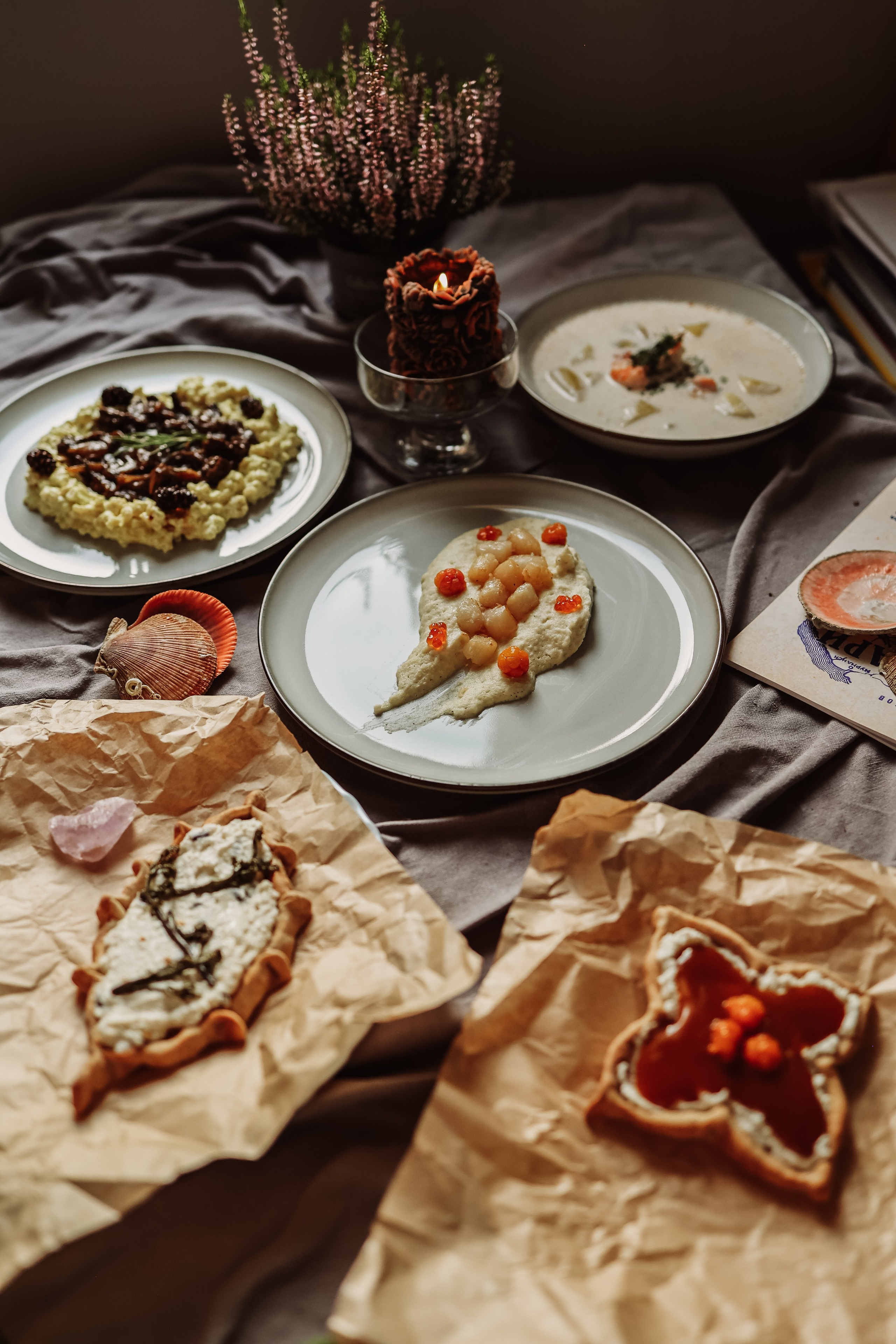 Меню для кафе «Папоротник». Фотограф Юлия Говор