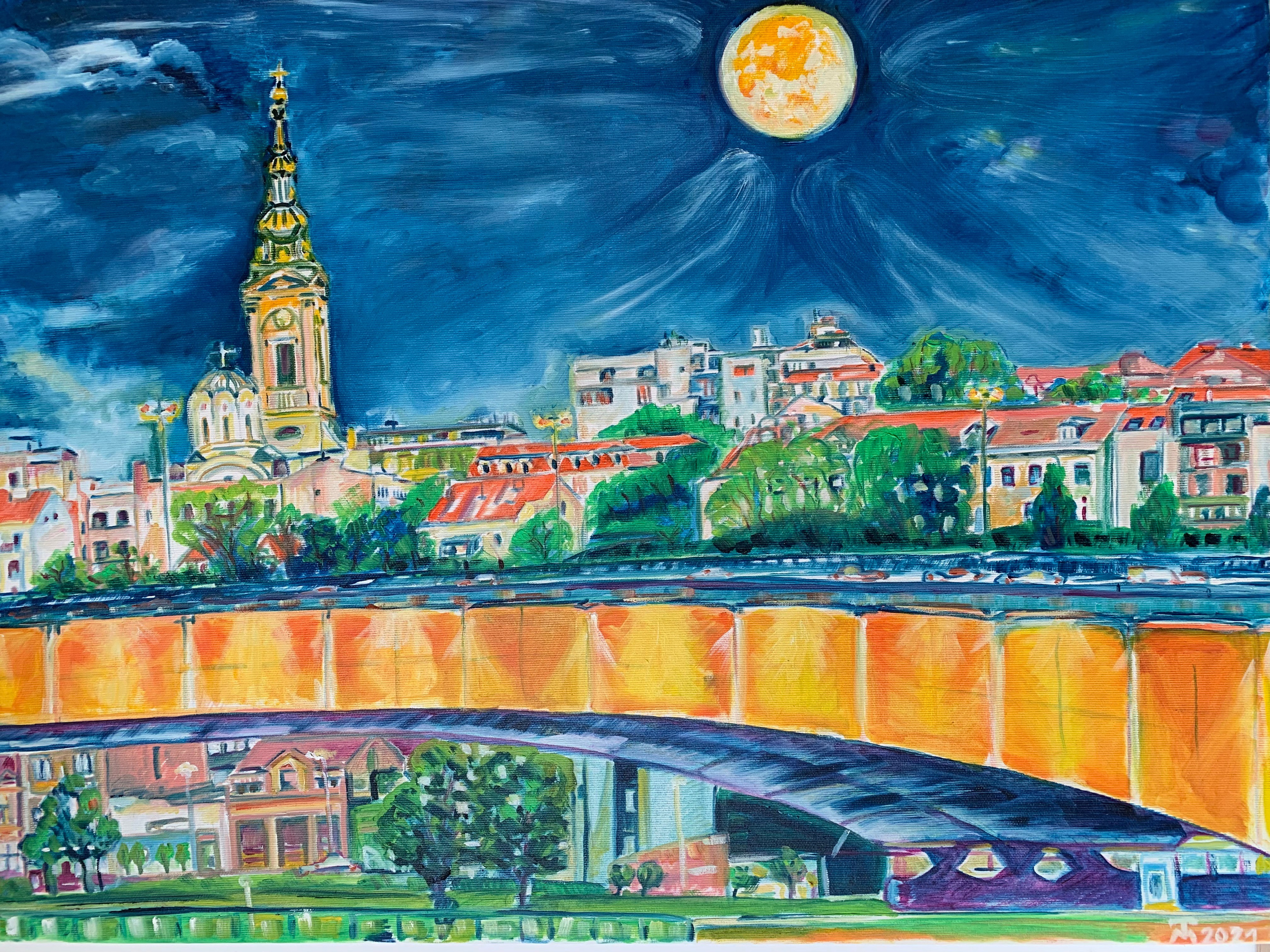 Beograd 50/70 cm Oil on canvas 2021