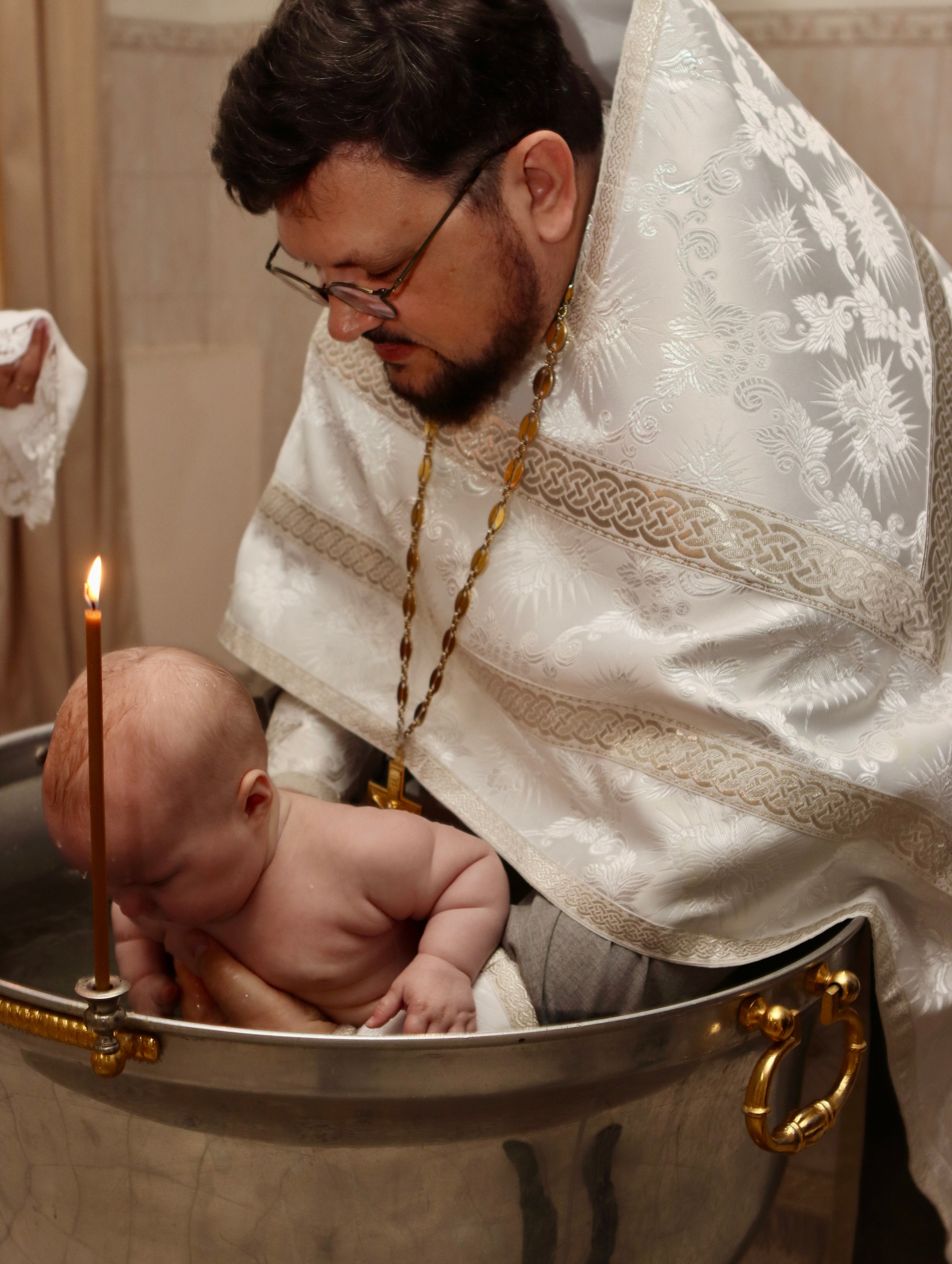 Анастасия и Вадим — крещение Виктории. Фотограф в Курске Смирнов Евгений
