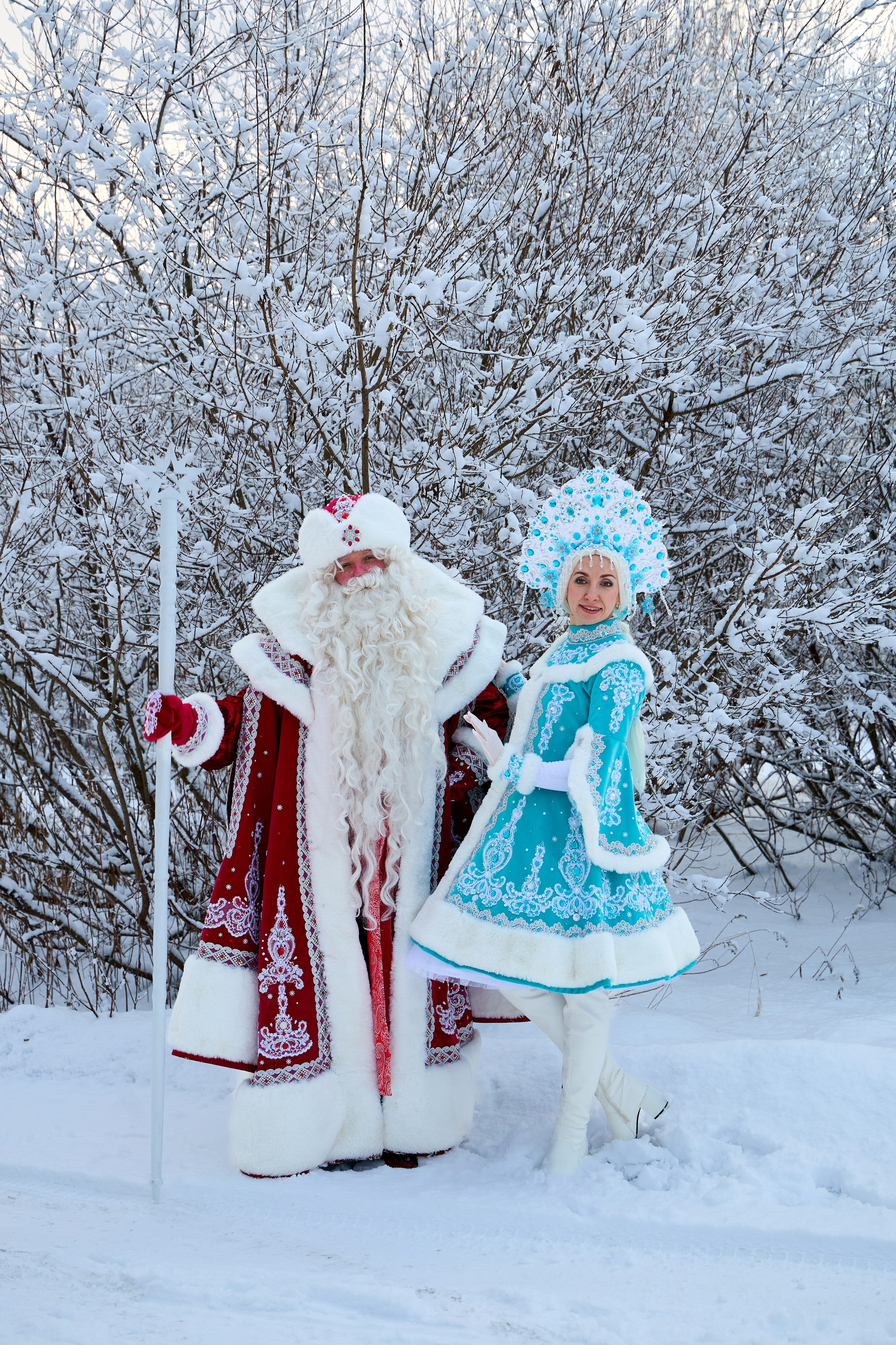 Дед Мороз и Снегурочка. Свадебный фотограф Москва и Московская область Борисов Сергей