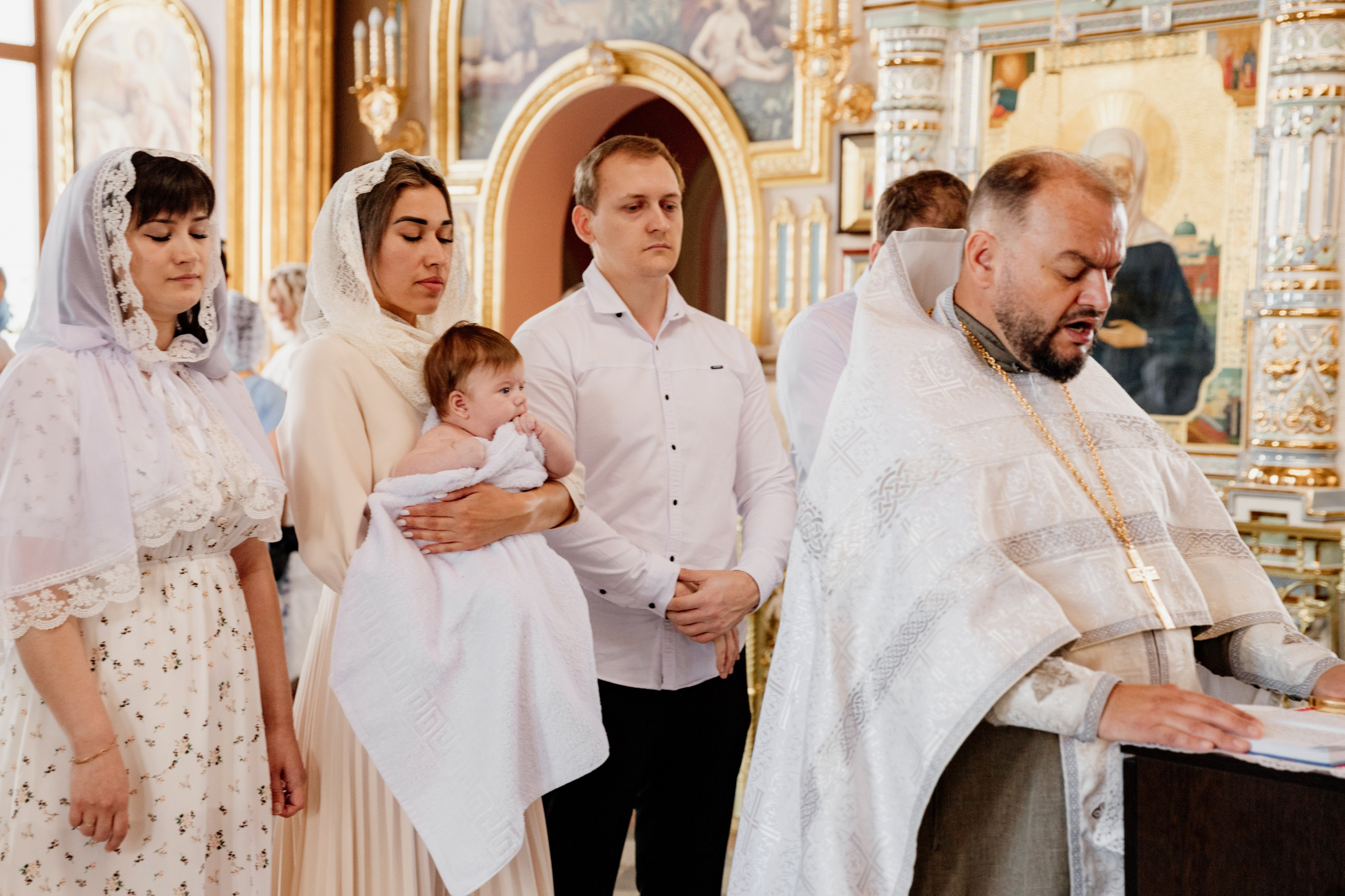 Крещение Ивана. Семейный фотограф документалист в Пензе Лопатинская Татья
