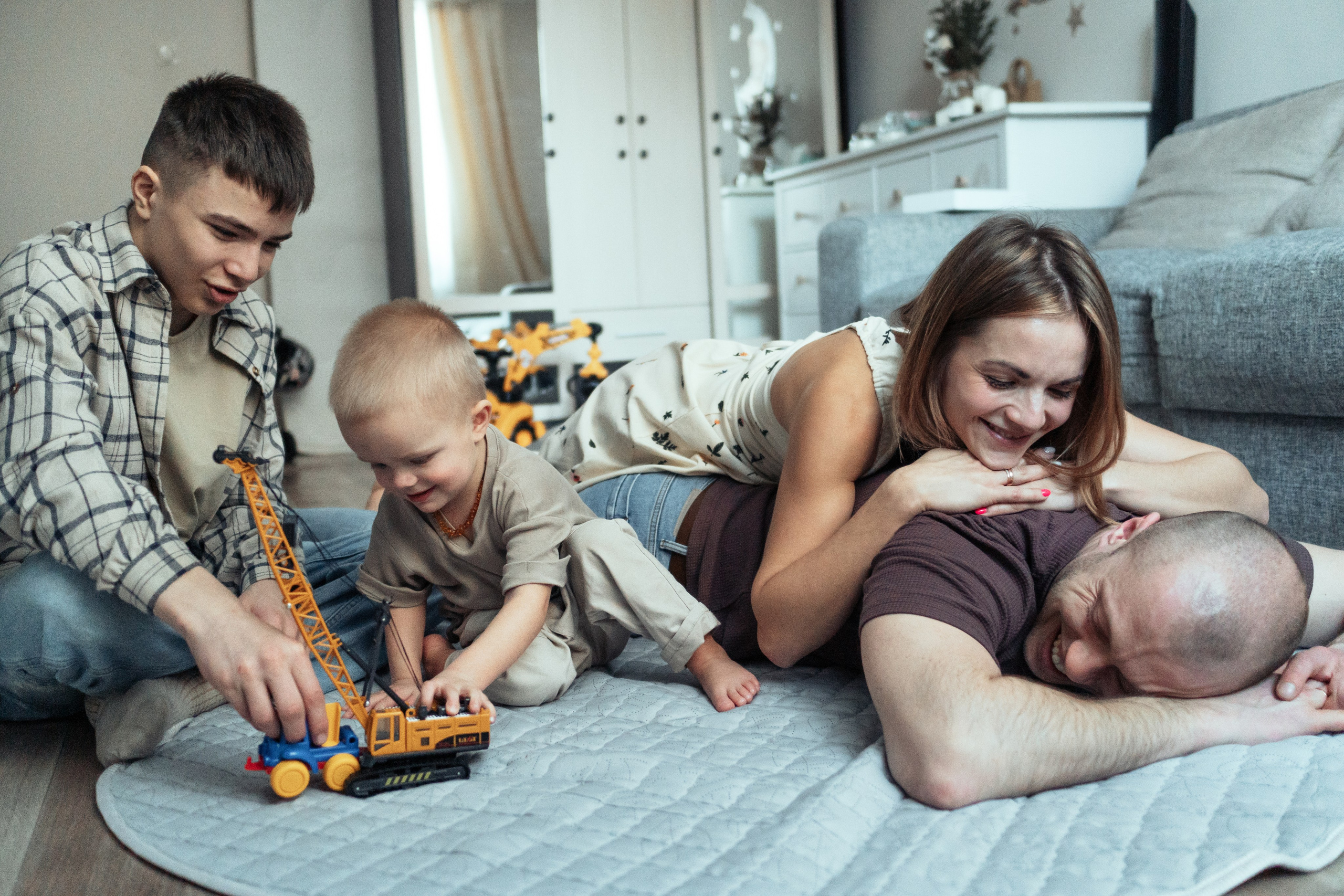 Катя, Антон, Вадим и Миша. Семейный и детский фотограф в Санкт-Петербурге Наталья Григорьева