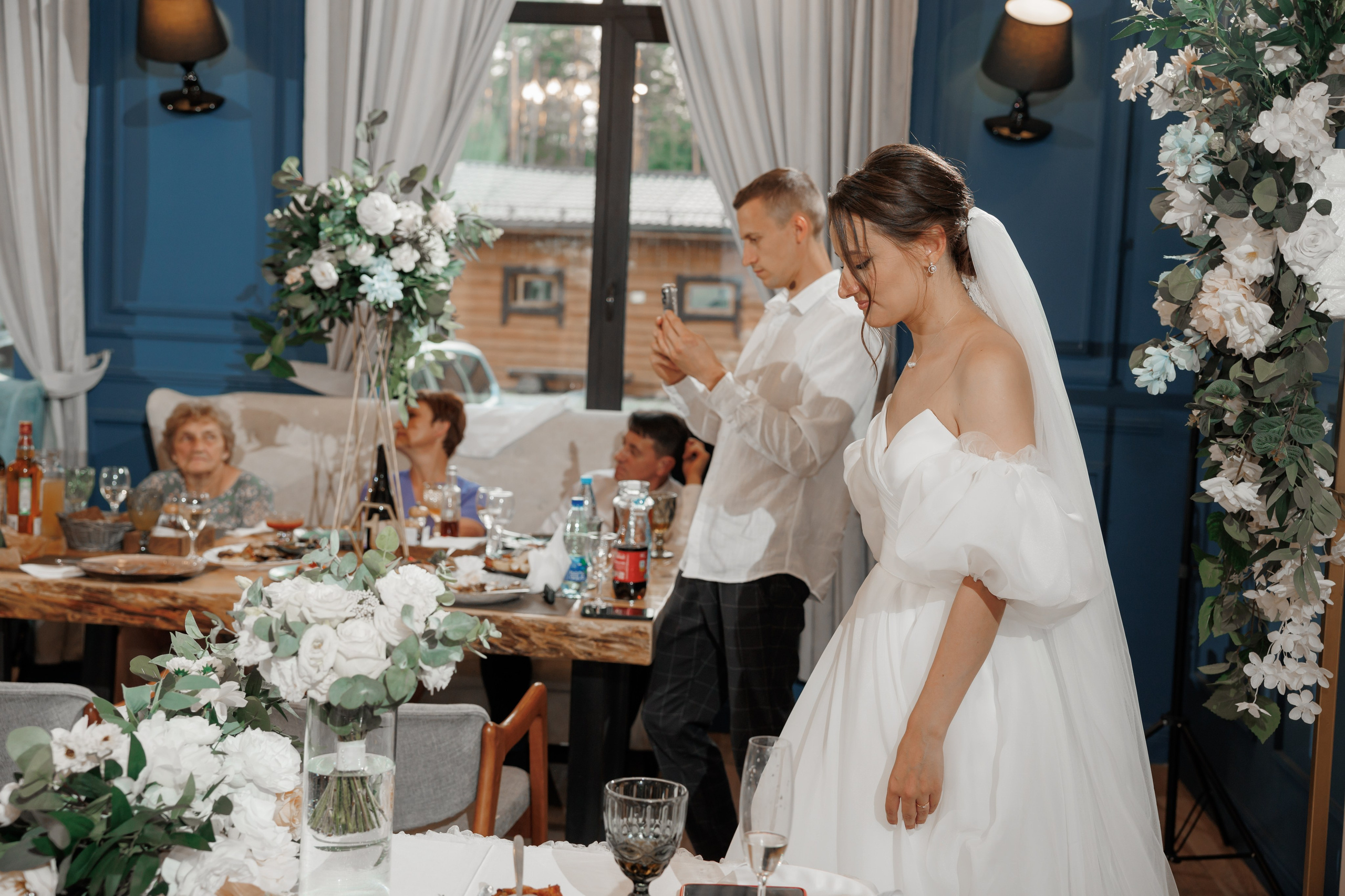 Полина и Дмитрий, загородный клуб «Барин», ЗАГС в г. Пушкино. Свадебный и репортажный фотограф (Москва, Королев и другие)