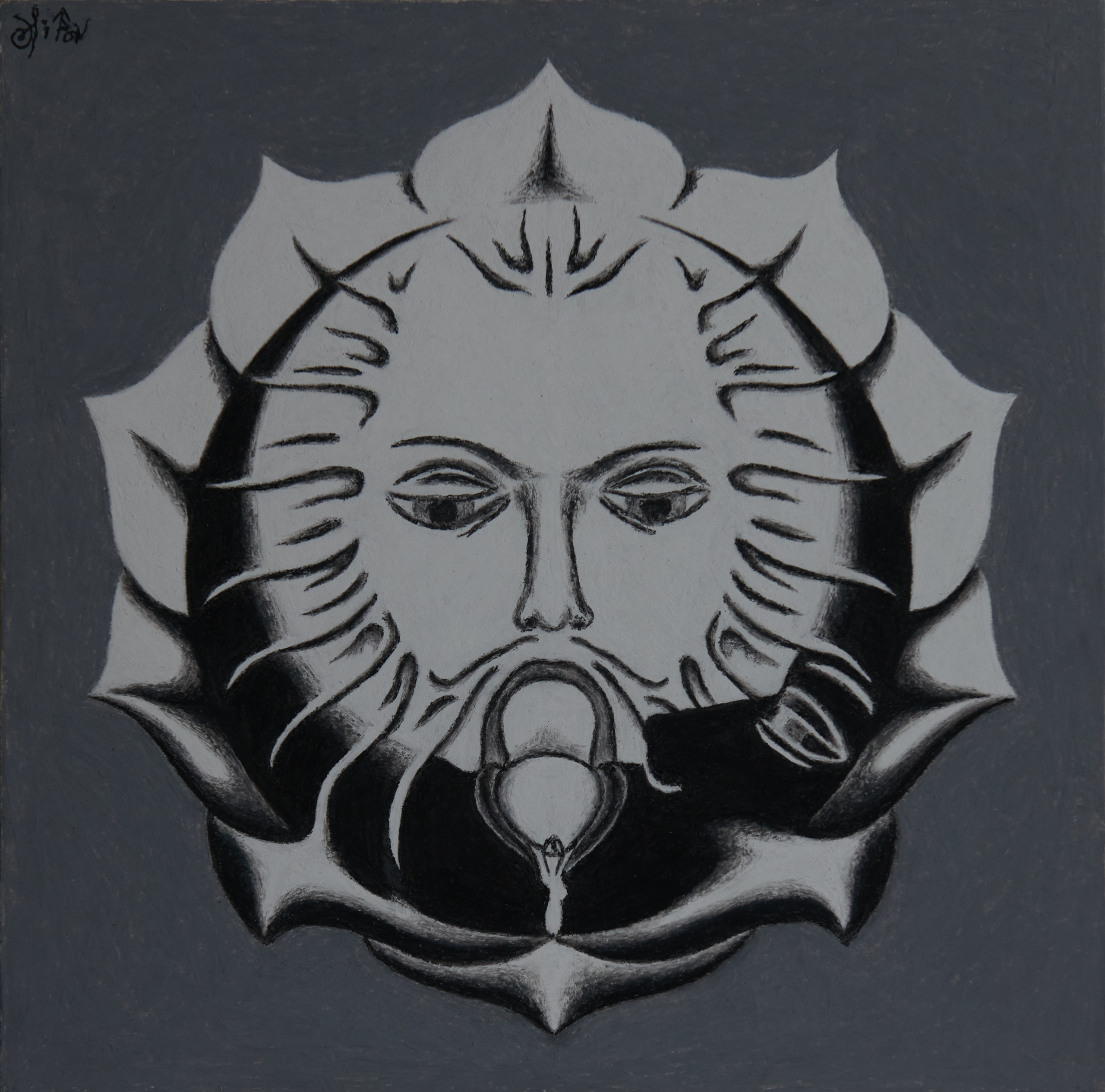 Conjunctio Sacra. Слияние Солнца и Луны; мужского и женского союзом свещенного совокупления, полнотой взаимопрощания, утверждает экстатическую экзальтацию  единства соков жизни в естестве вечности. Год создания: 2020 г.