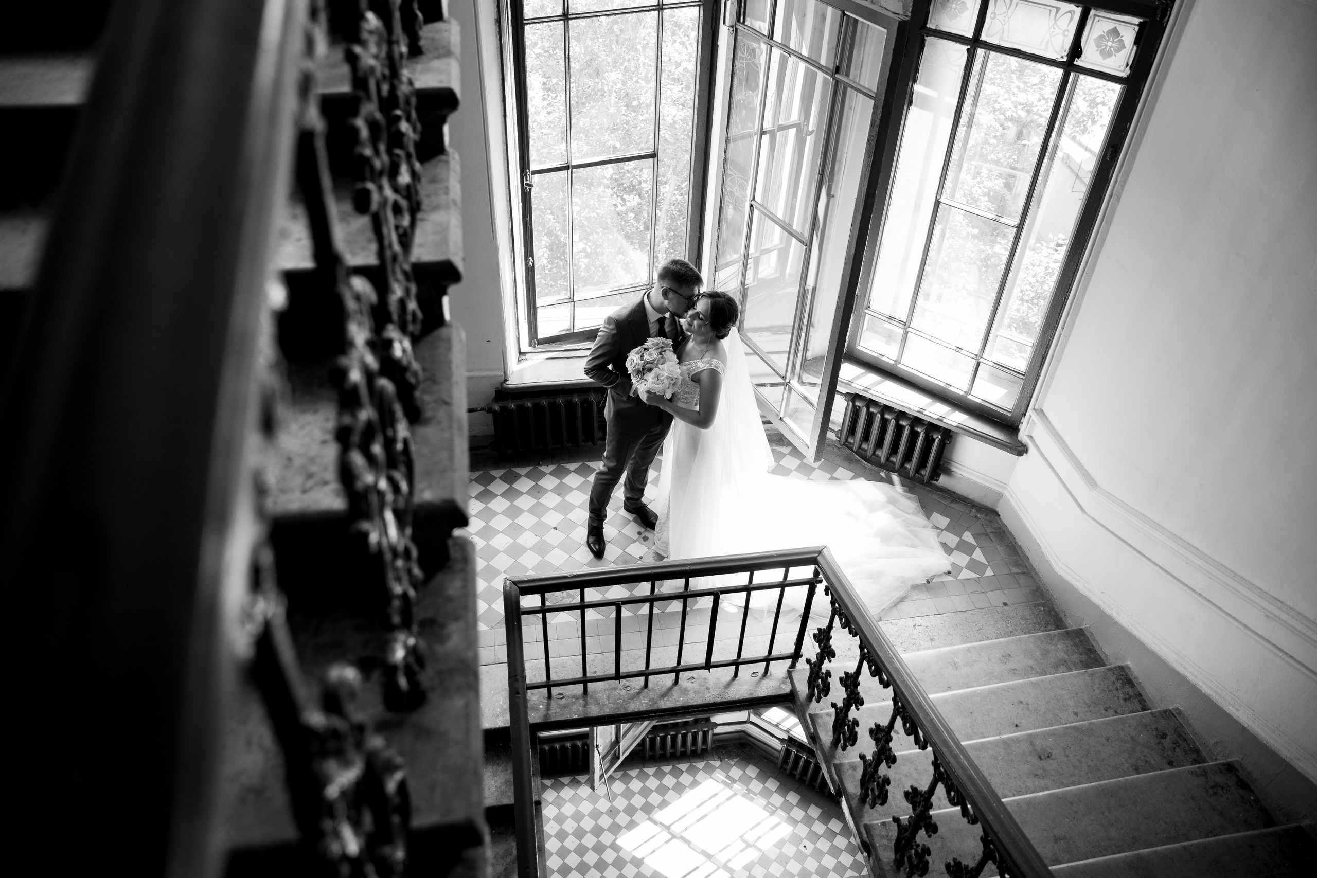 фотосессия в красивой парадной