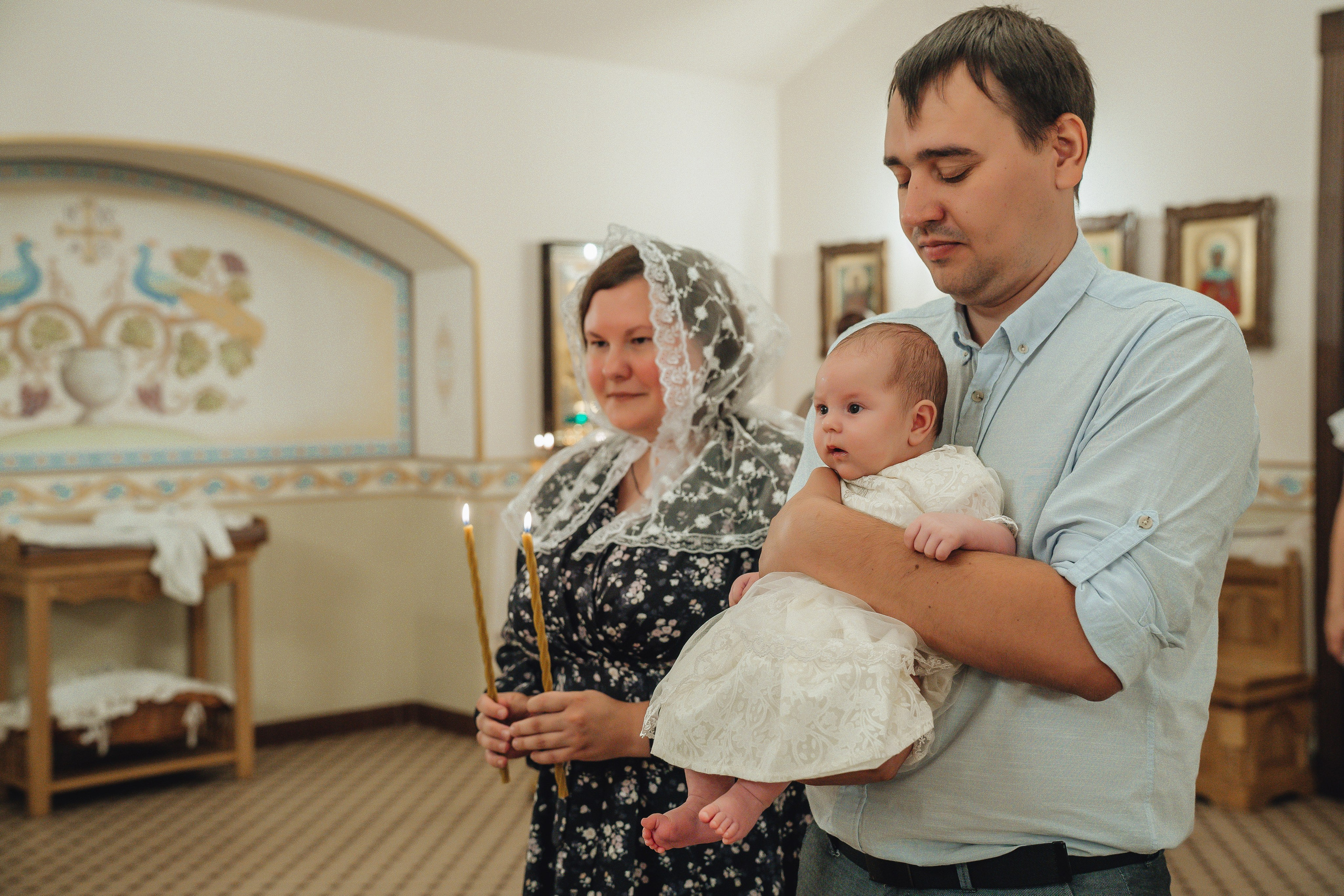 Крещение Ксении. Свадебный и семейный фотограф Пушкин Царское Село СПБ Питер Санкт-Петербург и Рязань Ольга Козлова