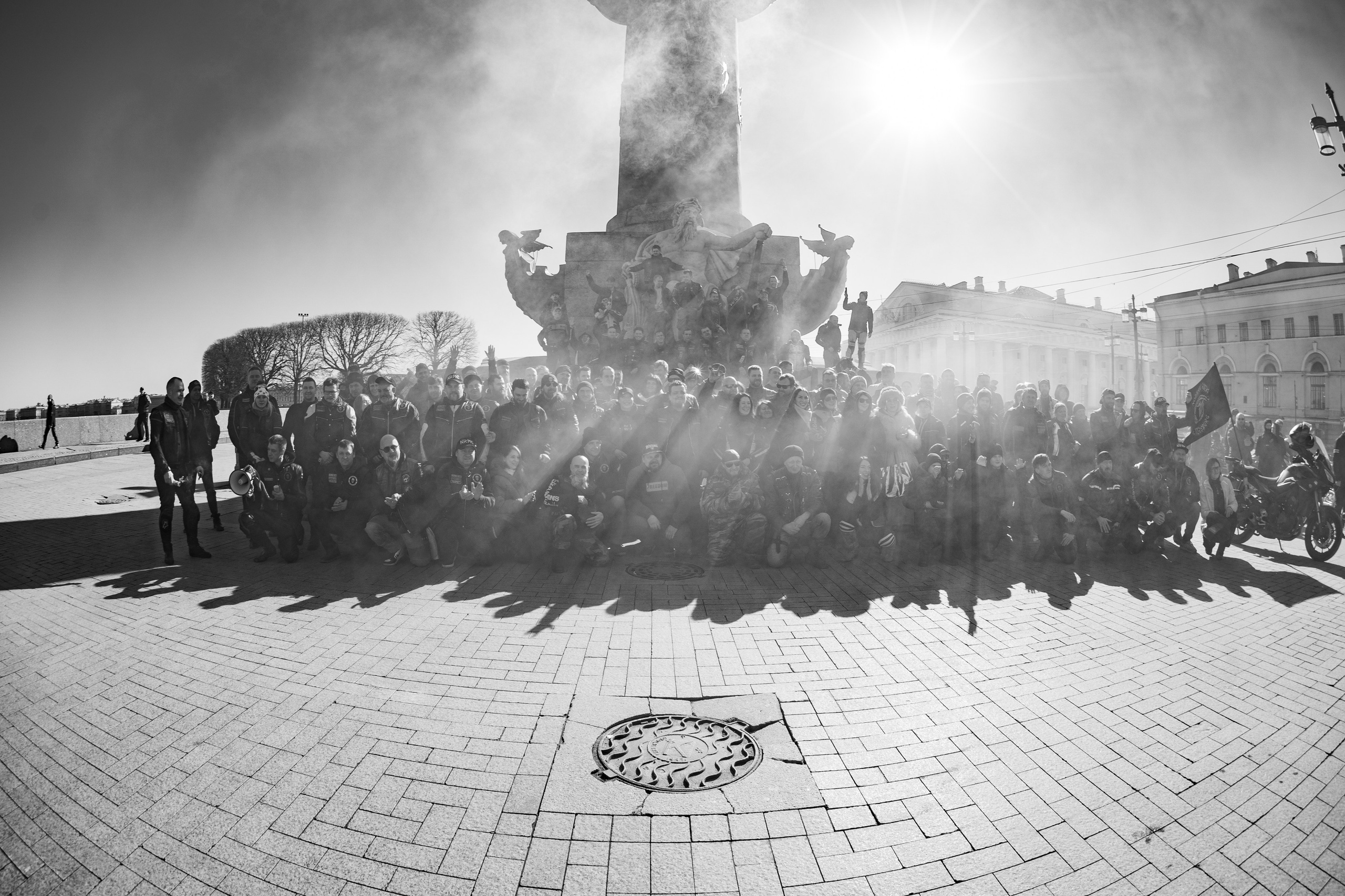 Весенний прохват мотоклуба Normans Riders MC. Концертный и репортажный фотограф в Санкт-Петербурге Слава Пахомов