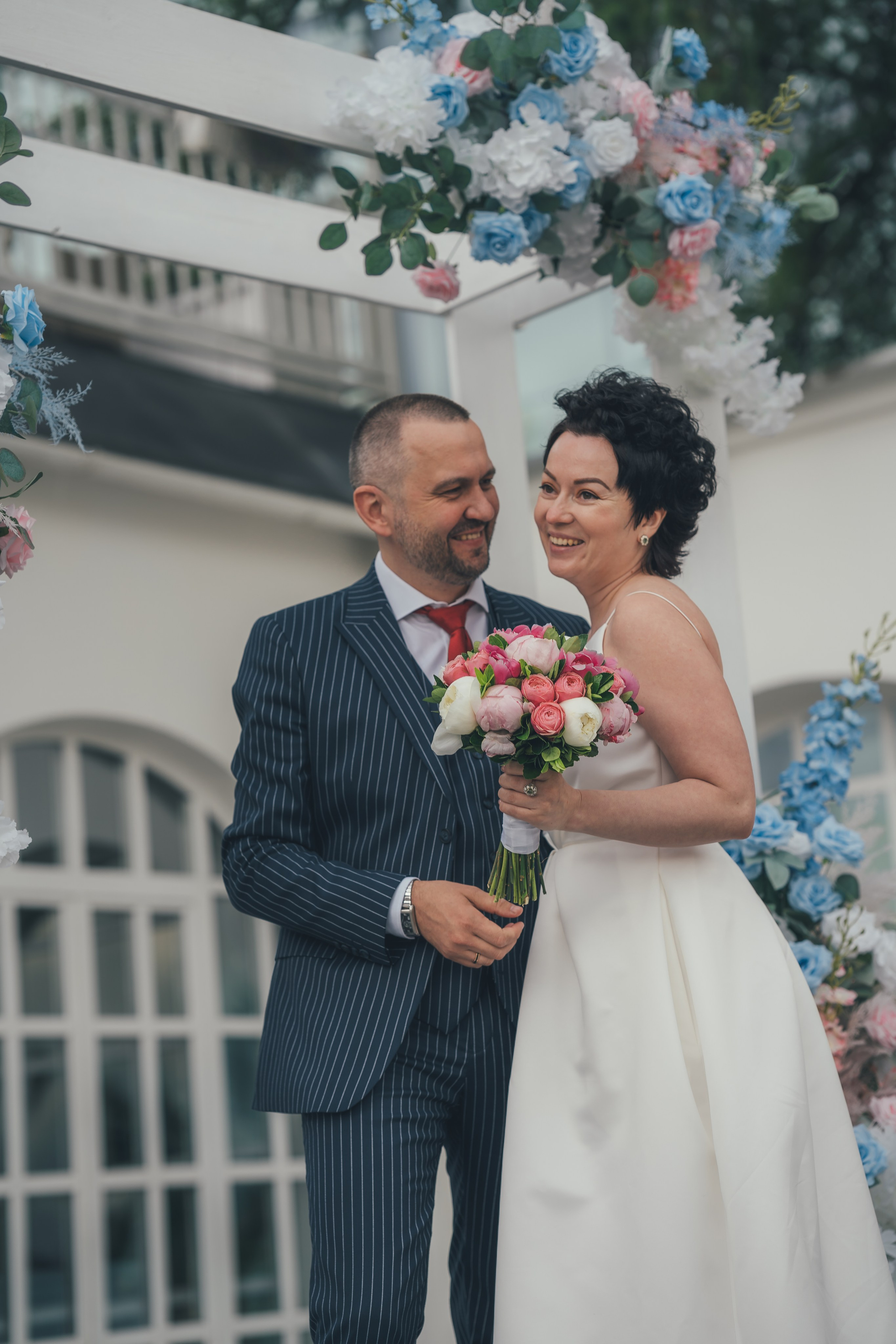 Ольга и Андрей, ЗАГС Железнодорожный, ВДНХ ресторан Московское небо. Наталья Дукалова фотограф Щелково Королев Пушкино Москва Балашиха