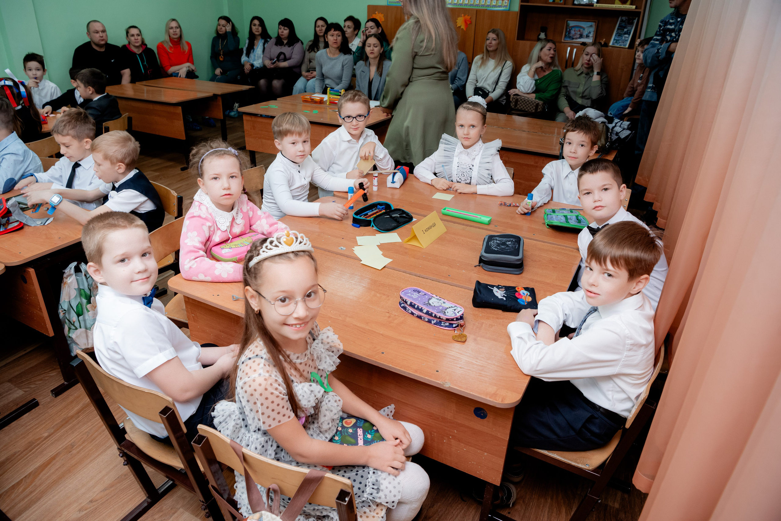 Открытый урок первоклашек в Школе. Фотограф в Волгограде и Волжском Александр Горбань
