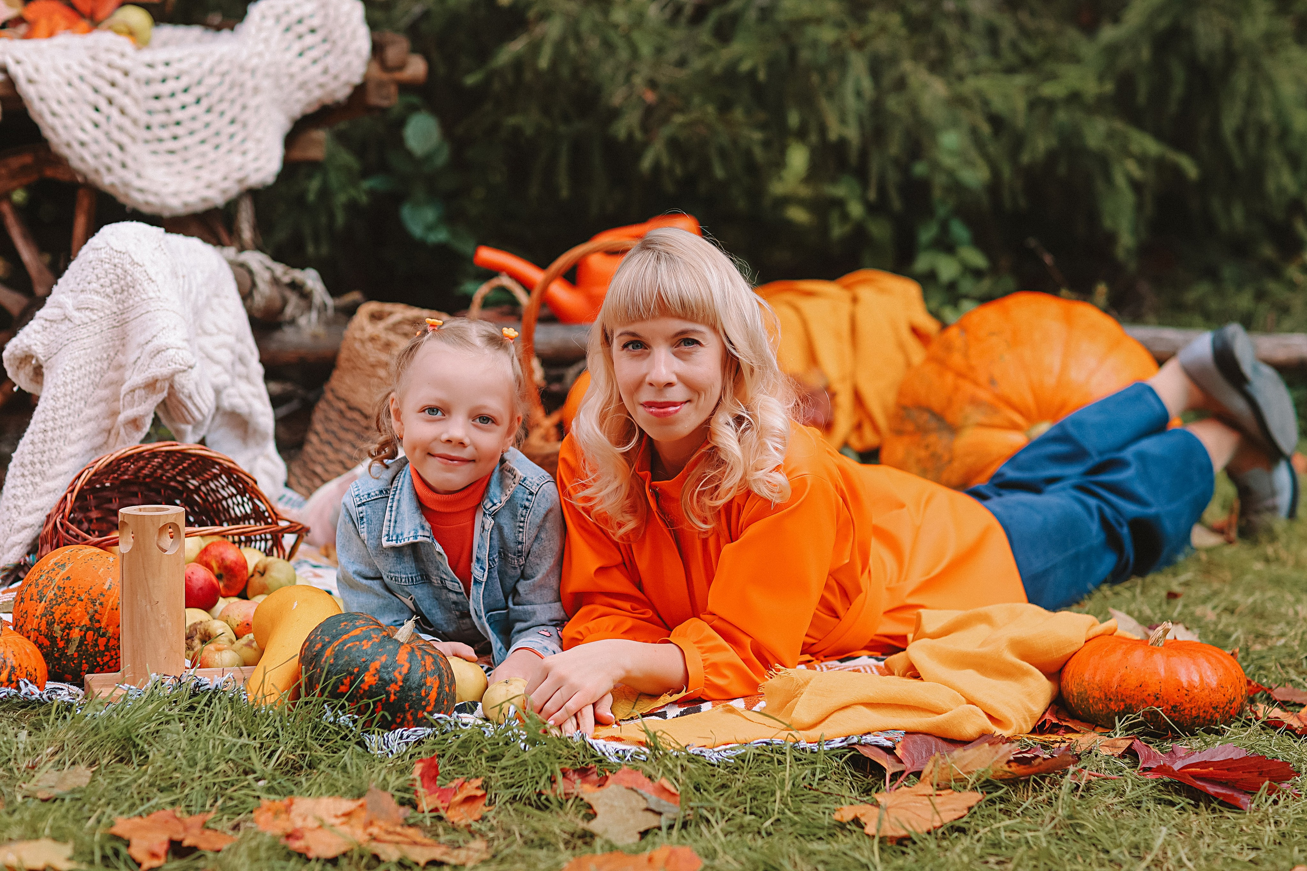 Тыквы. Семейный фотограф Тюмень, фотограф на роды Салмина Мария