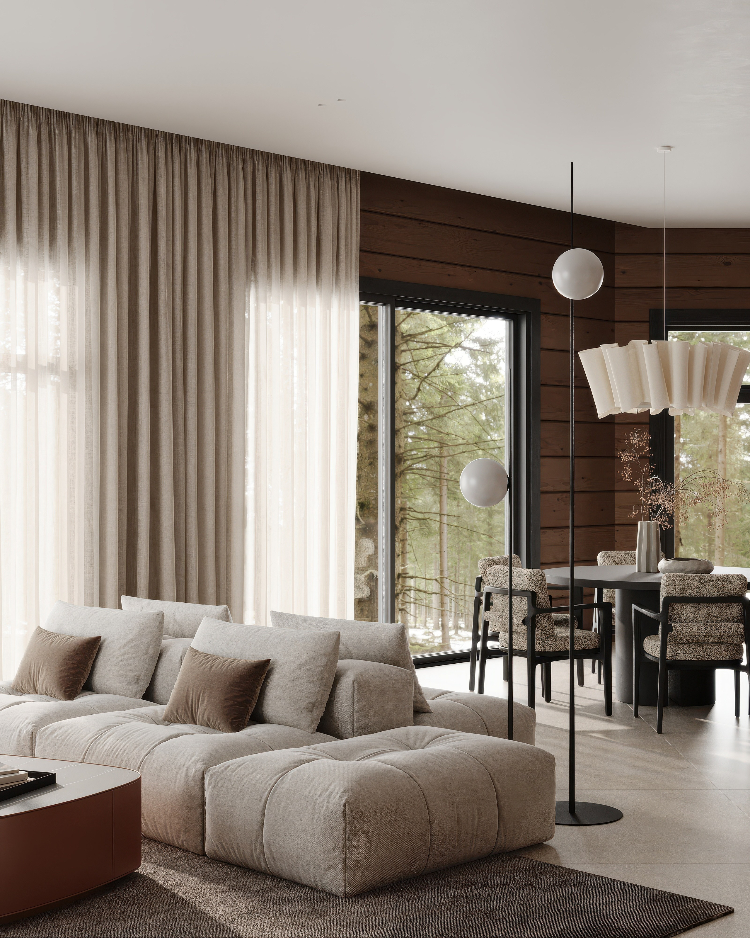 Частный дом/ Дизайнер: LINES DESIGN. Студия интерьерной визуализации tmshkn.vis