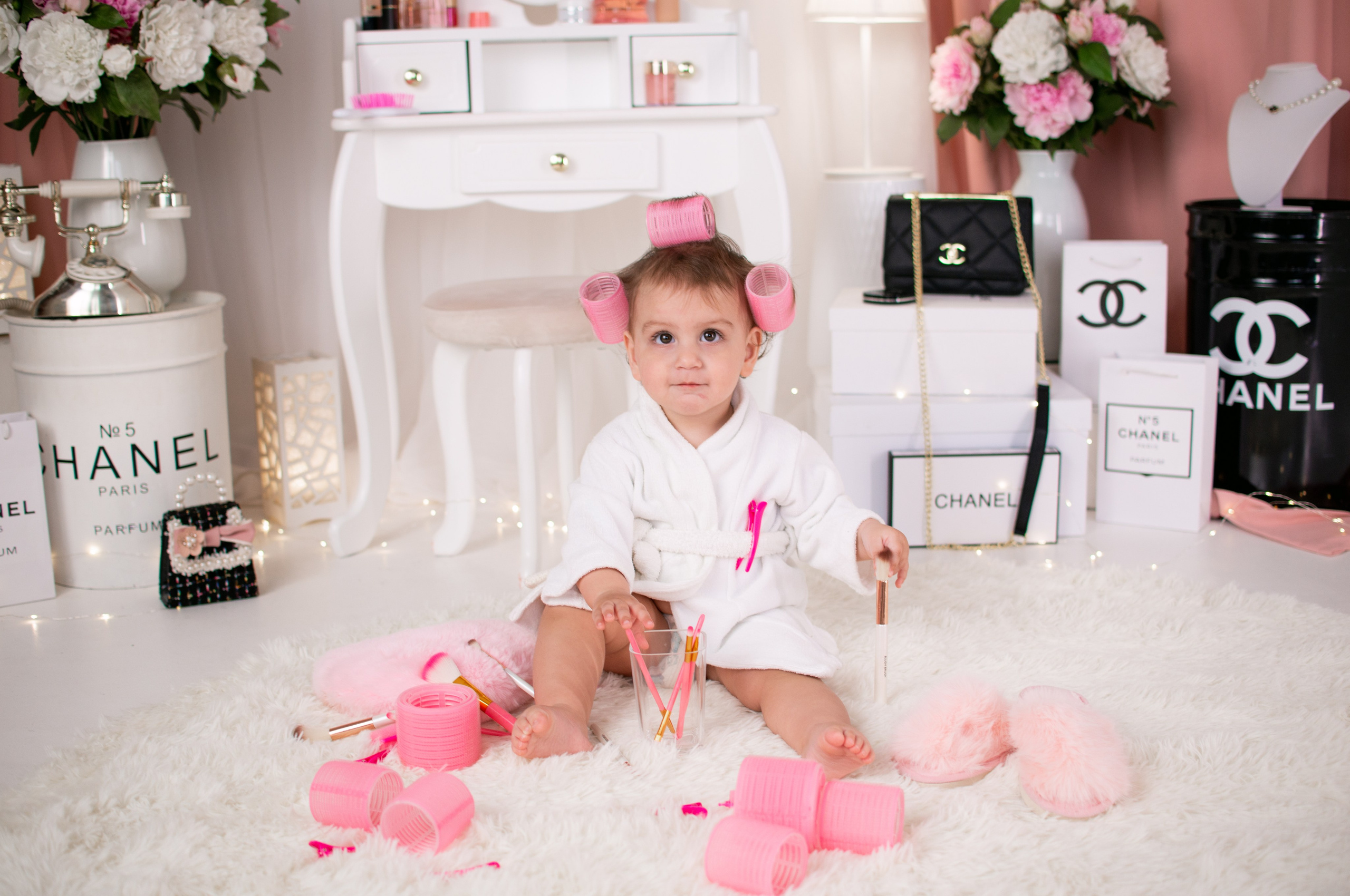 Анонс первых кадров с фотопроекта «Шанель» для Эмилии. Фотограф новорожденных Краснодар Малышенко Надежда