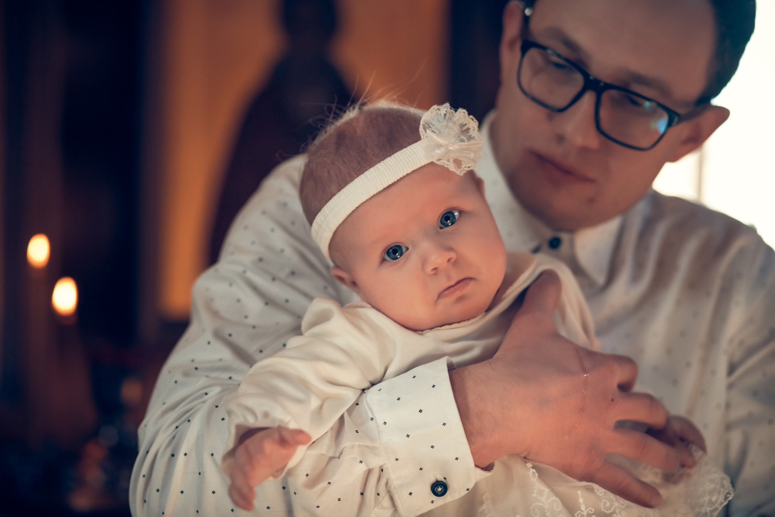 Крещение Александры в храме Владимира Равноапостольного в Сартаково. Екатерина Крапивина фотограф церковных Таинств в Нижний Новгороде